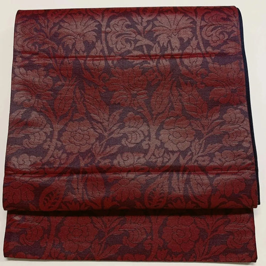 6888# Japanese Vintage Fukuro Obi Belt Kimono Fabric Silk Traditional Untailored