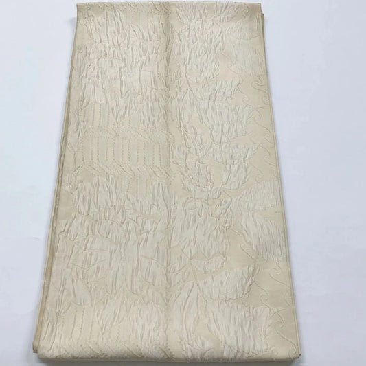 6899# Japanese Vintage Fukuro Obi Belt Kimono Fabric Silk All-over pattern　