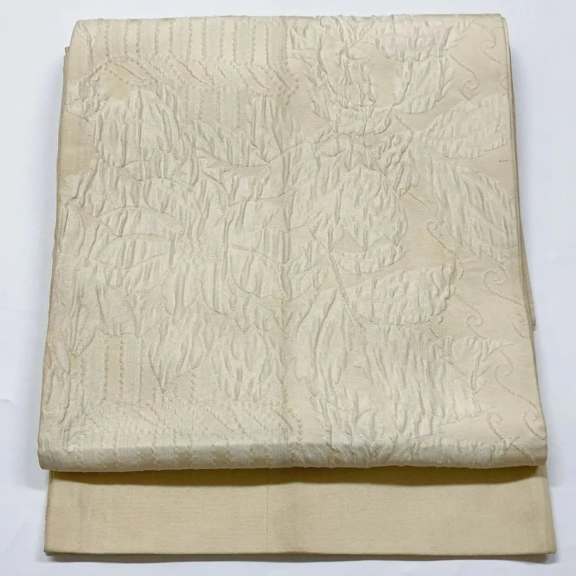 6899# Japanese Vintage Fukuro Obi Belt Kimono Fabric Silk All-over pattern　