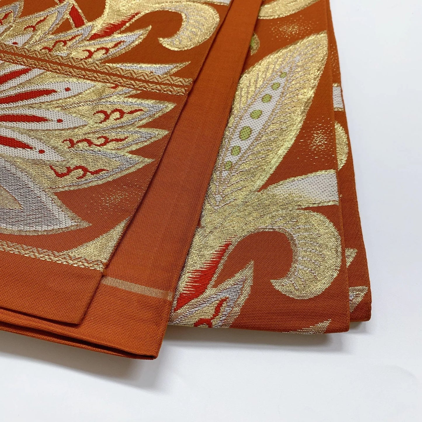 6903# Japanese Vintage Fukuro Obi Belt Kimono Fabric Silk Traditional