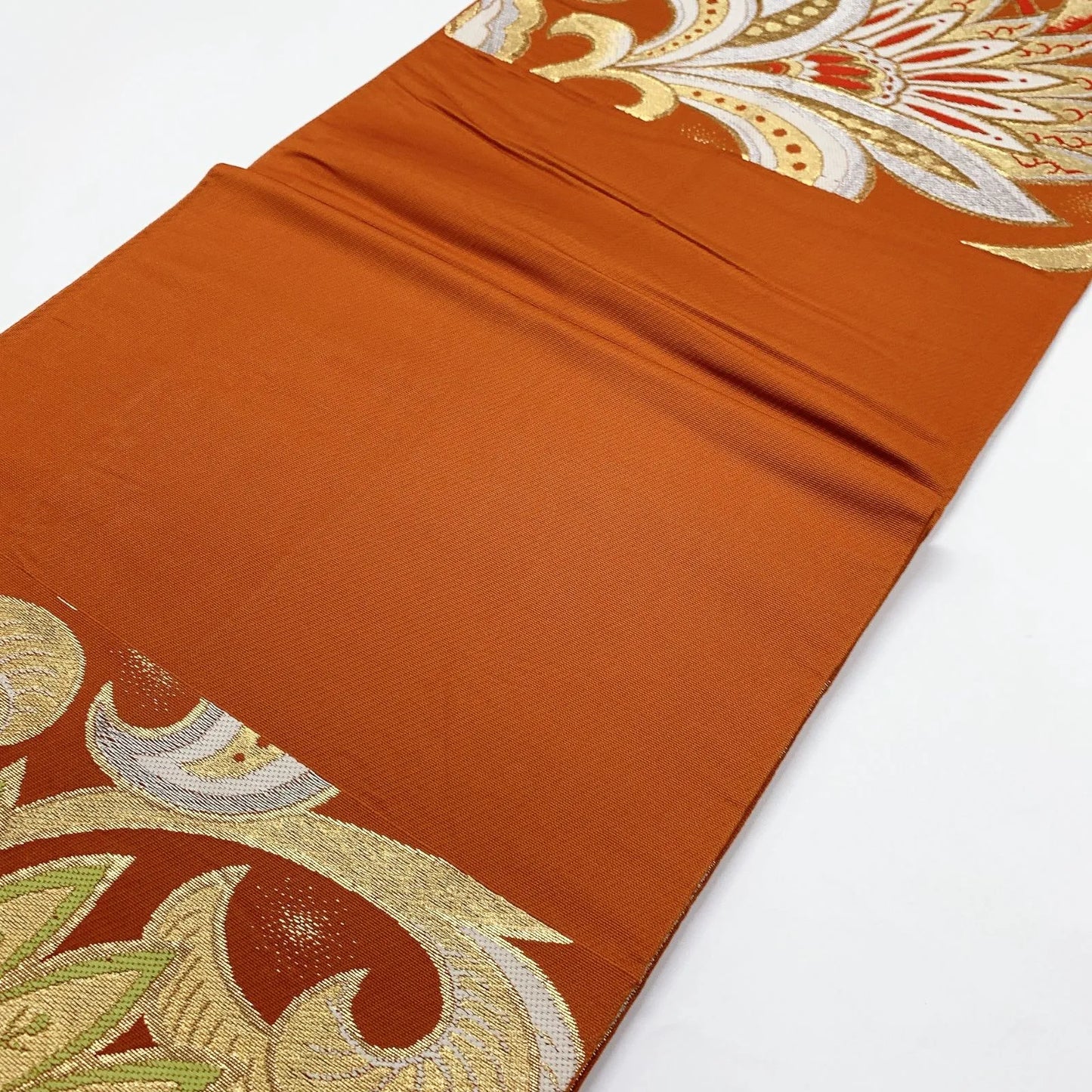 6903# Japanese Vintage Fukuro Obi Belt Kimono Fabric Silk Traditional