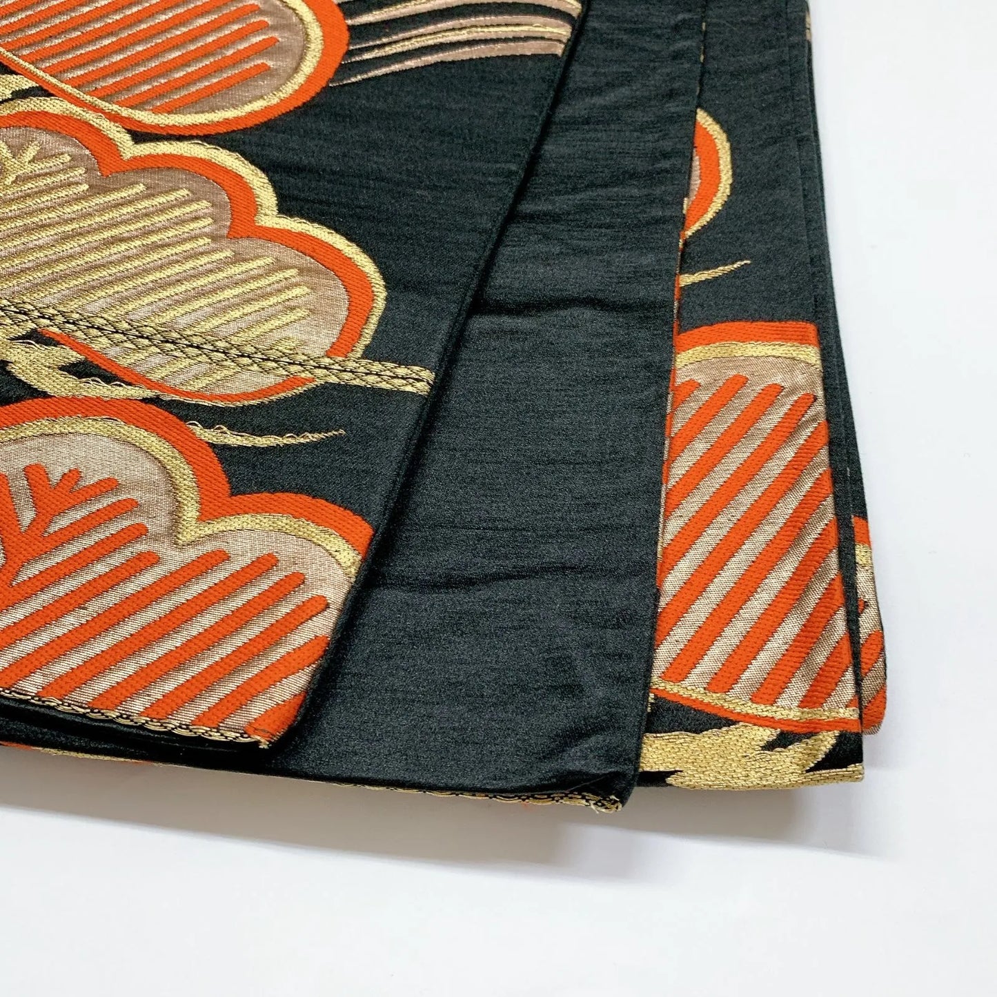 6906# Japanese Vintage Fukuro Obi Belt Kimono Fabric Silk Traditional Untailored