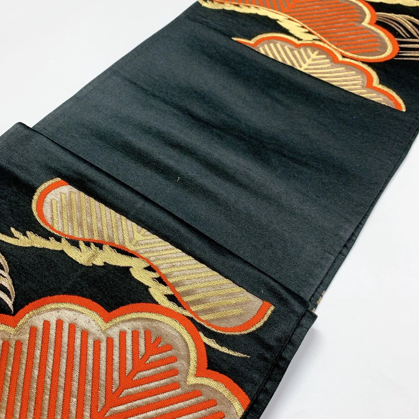 6906# Japanese Vintage Fukuro Obi Belt Kimono Fabric Silk Traditional Untailored