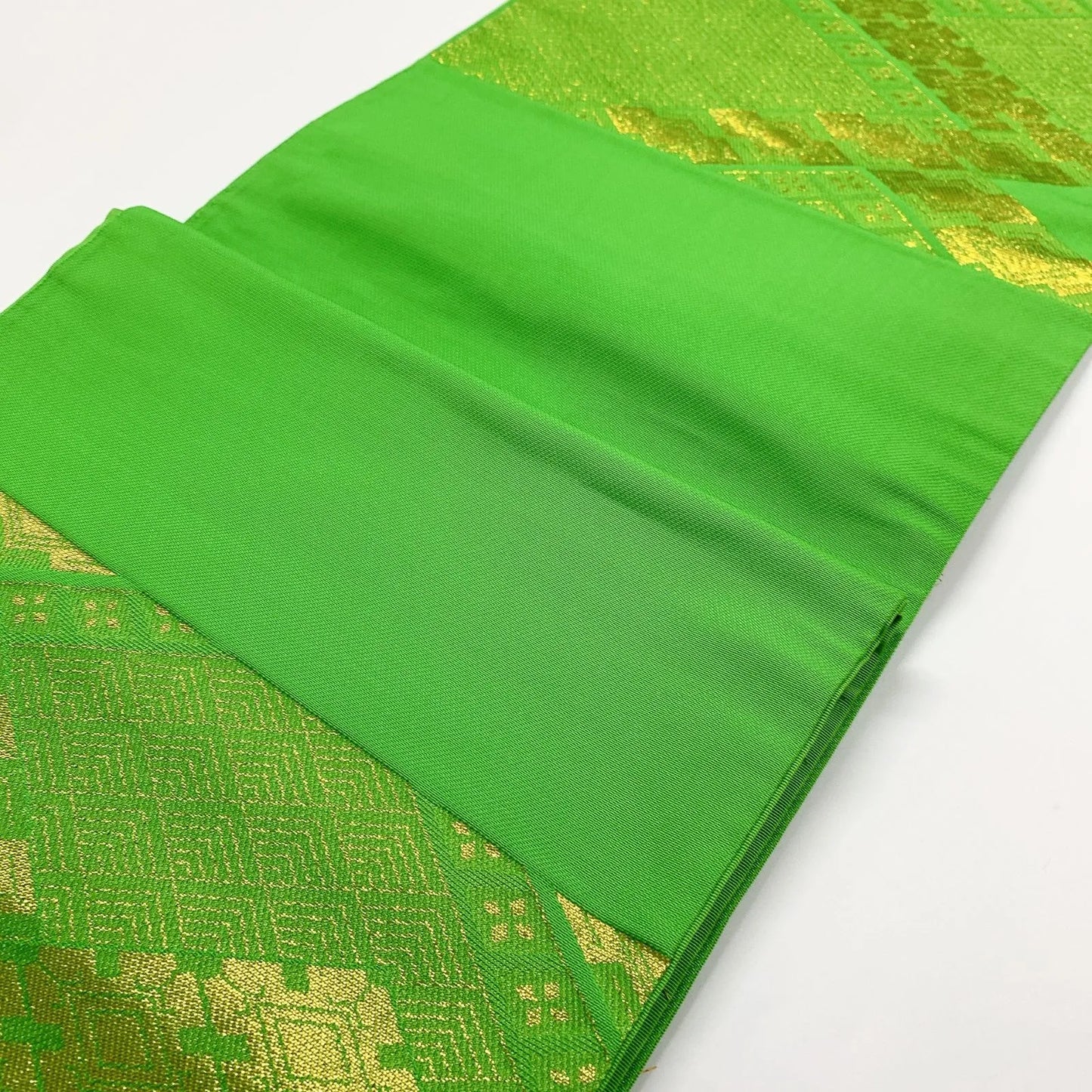 6909# Japanese Vintage Fukuro Obi Belt Kimono Fabric Silk Traditional Untailored