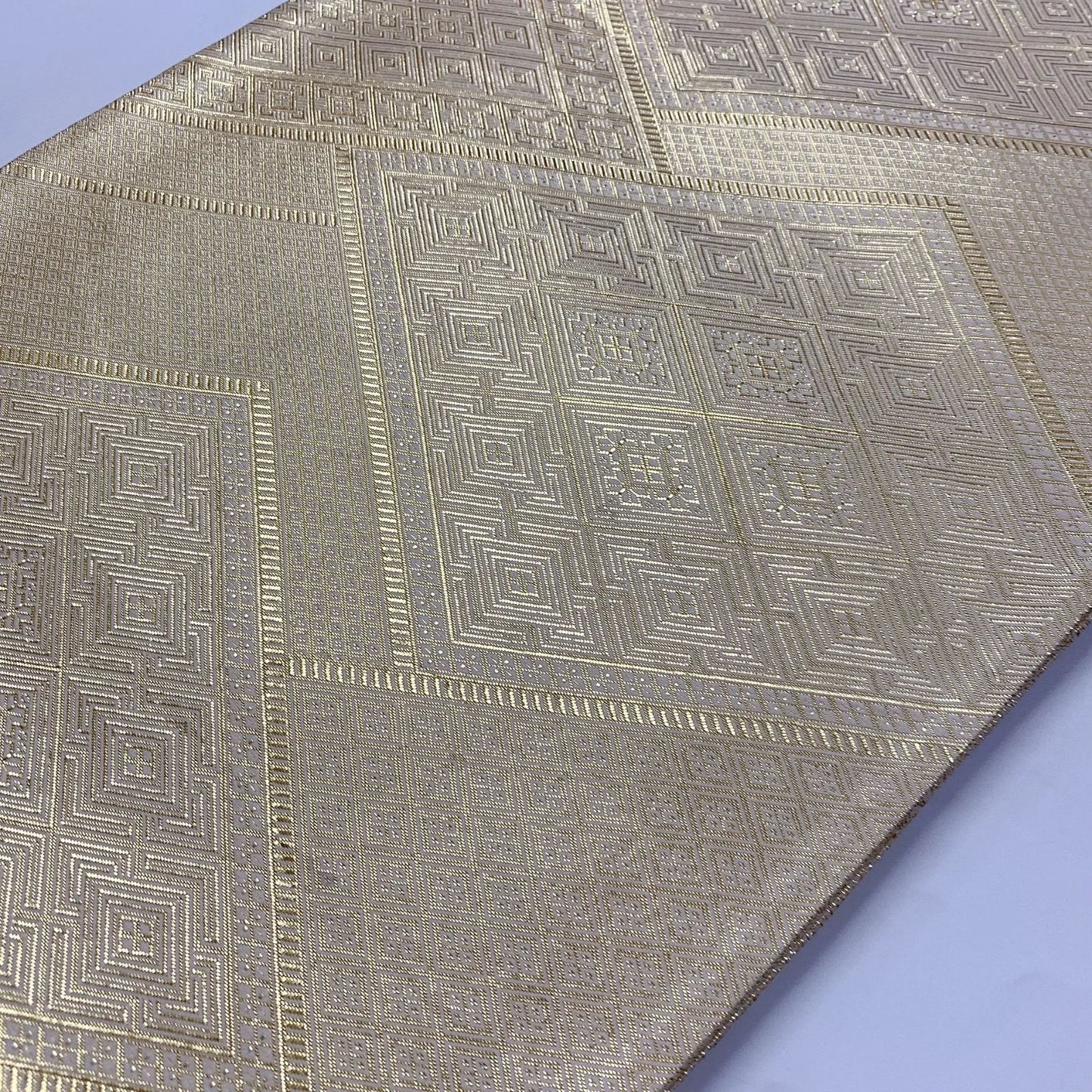 6910# Japanese Vintage Fukuro Obi Belt Kimono Fabric Silk All-over pattern　