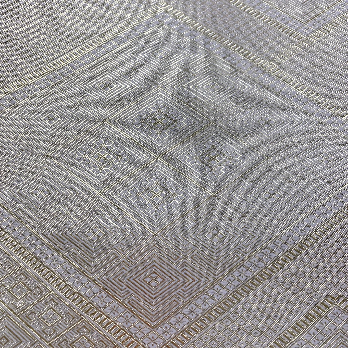 6910# Japanese Vintage Fukuro Obi Belt Kimono Fabric Silk All-over pattern　