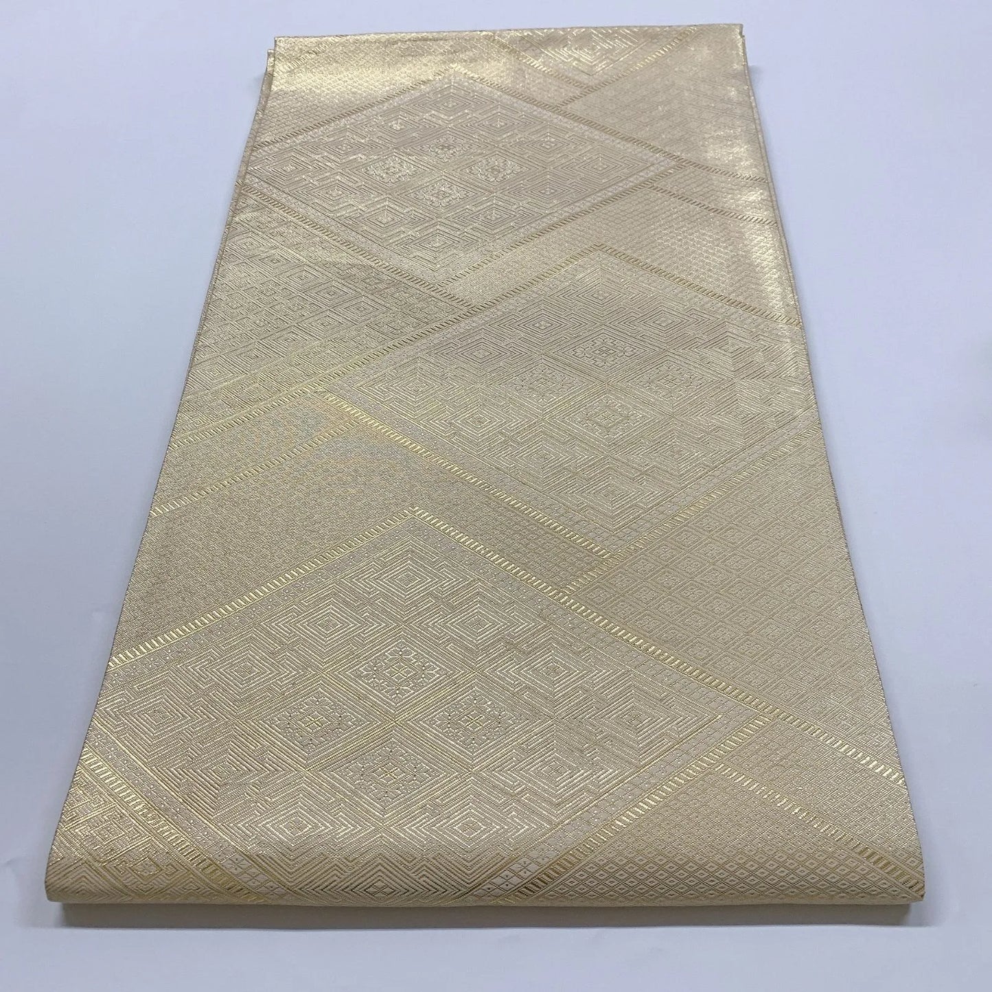 6910# Japanese Vintage Fukuro Obi Belt Kimono Fabric Silk All-over pattern　