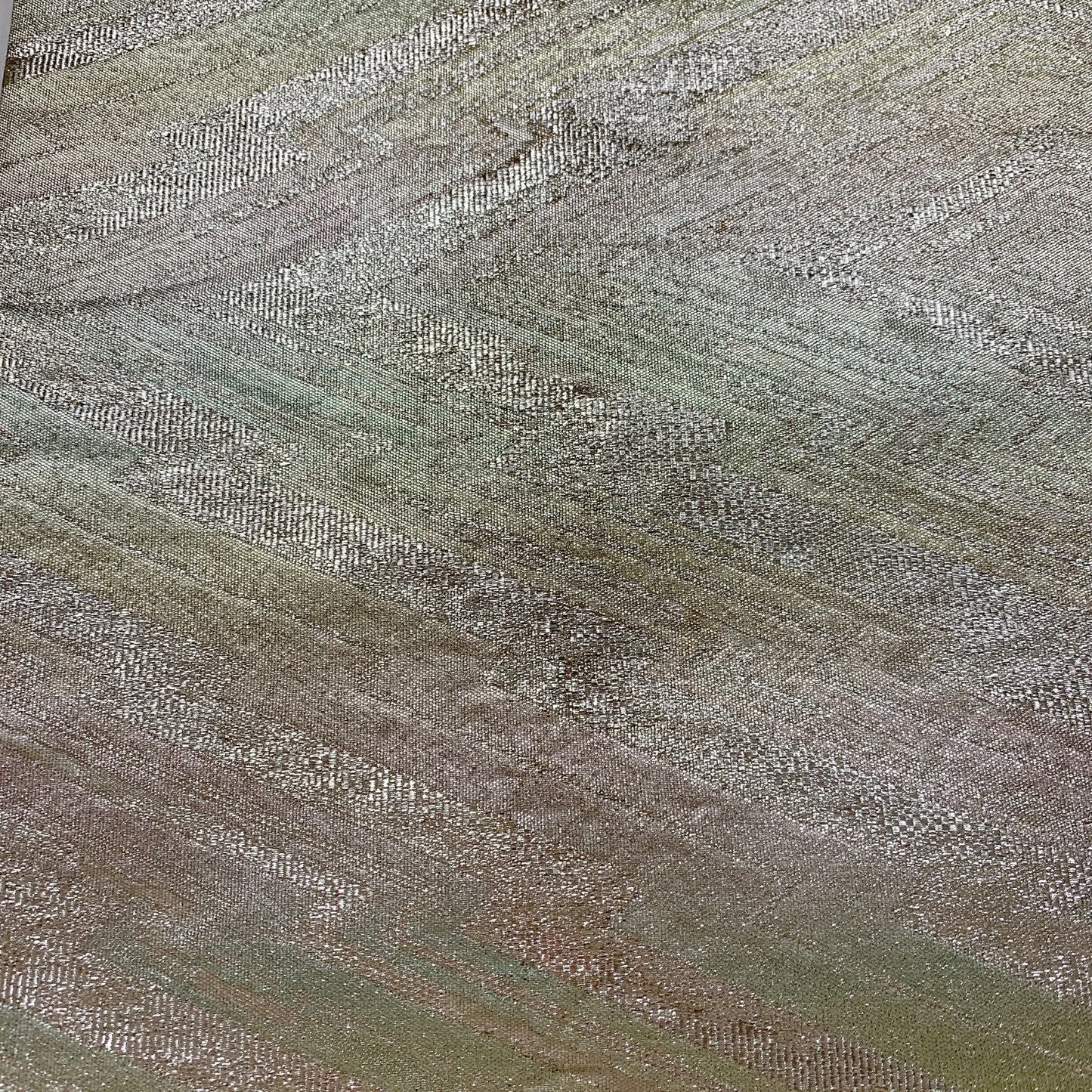 6912# Japanese Vintage Fukuro Obi Belt Kimono Fabric Silk All-over pattern　