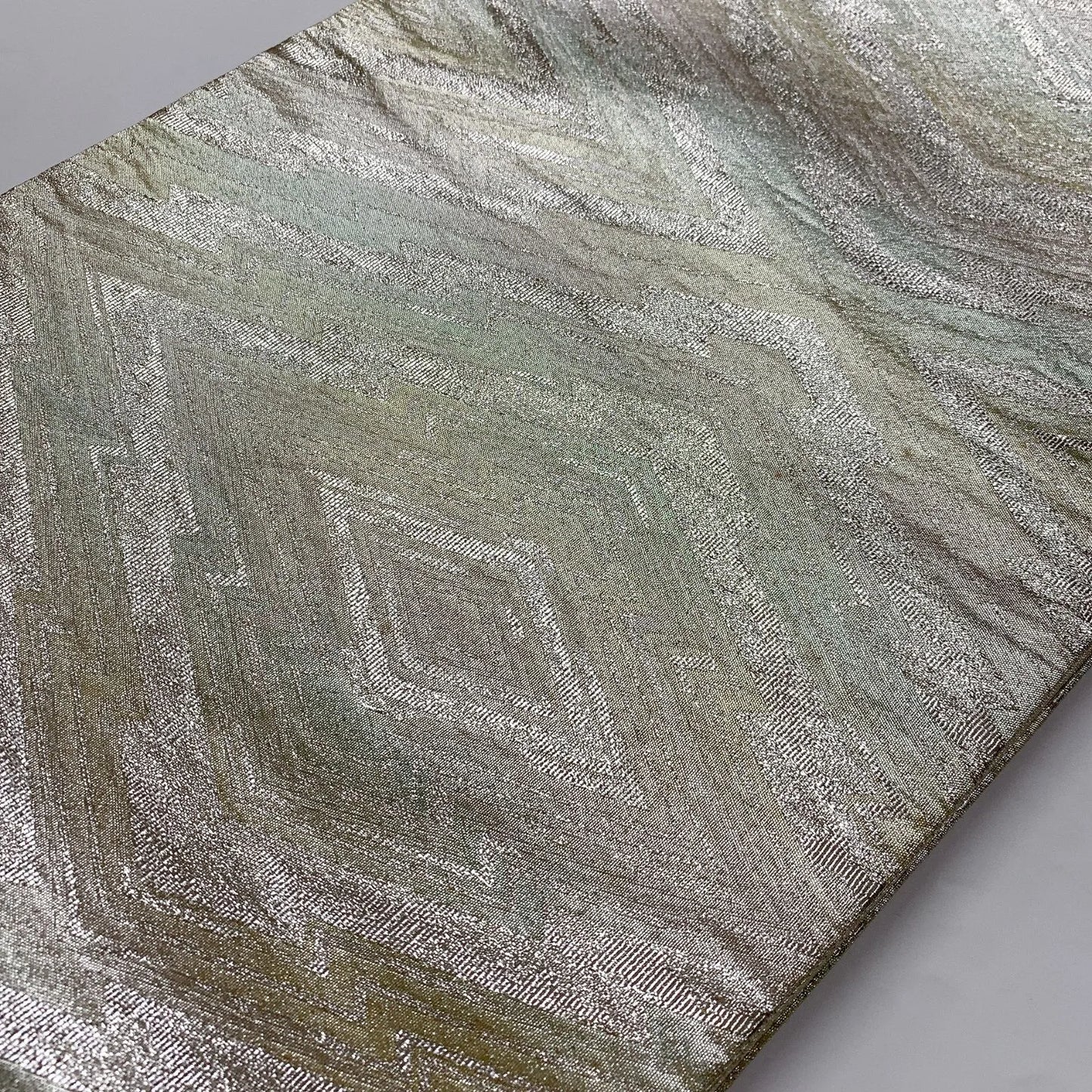 6912# Japanese Vintage Fukuro Obi Belt Kimono Fabric Silk All-over pattern　