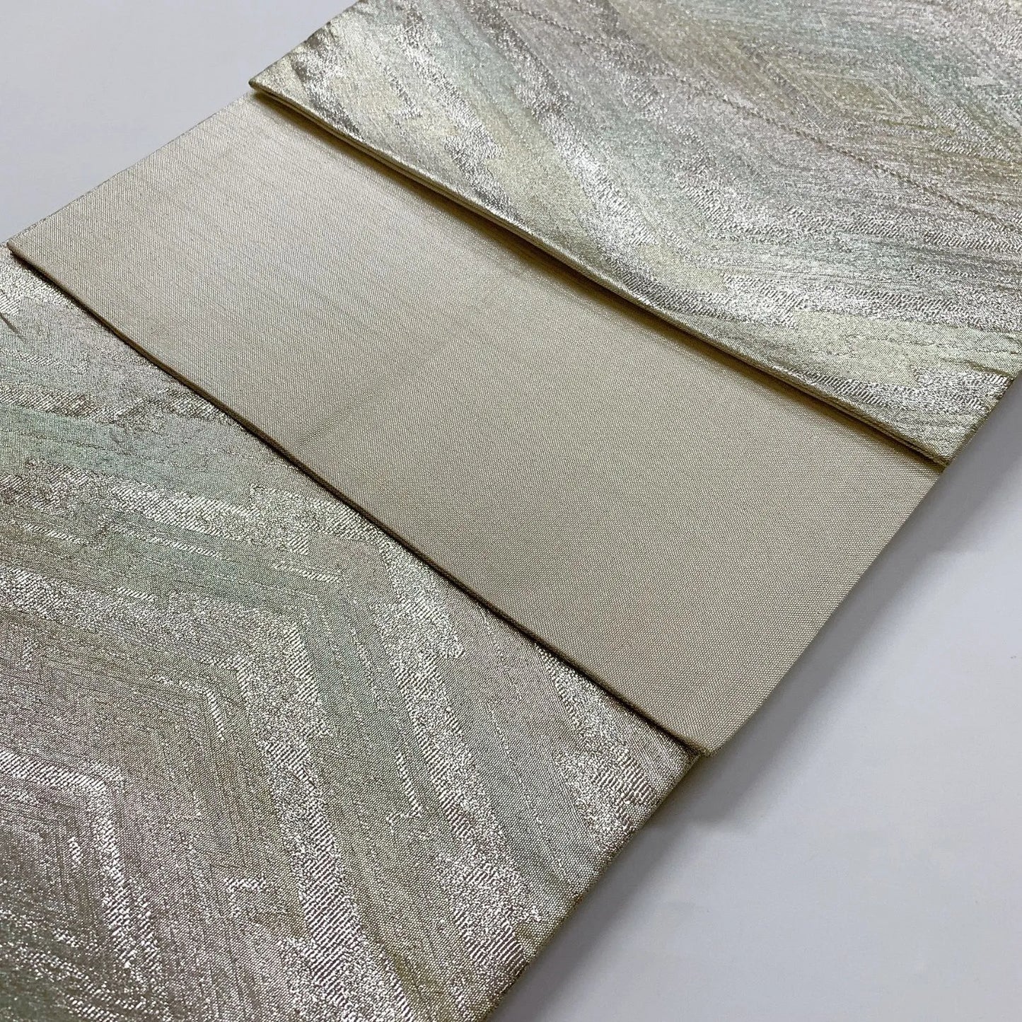 6912# Japanese Vintage Fukuro Obi Belt Kimono Fabric Silk All-over pattern　