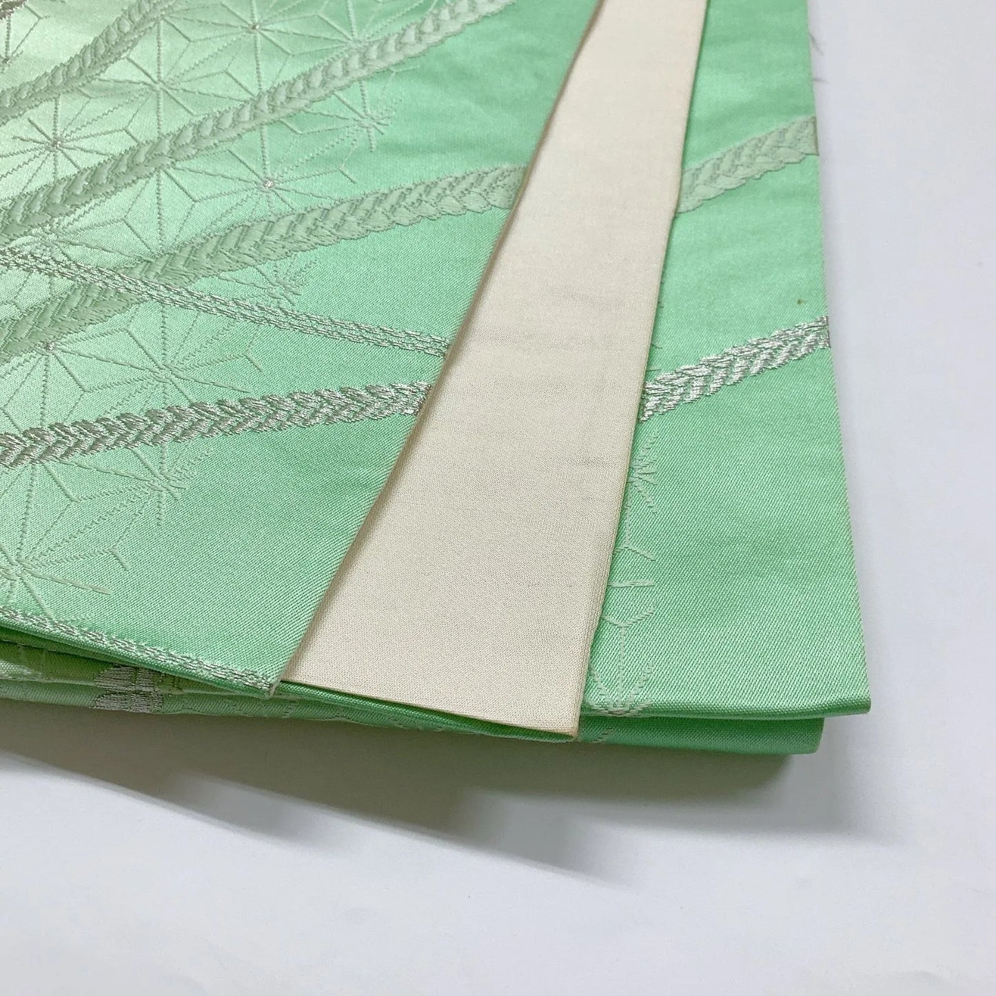 6913# Japanese Vintage Fukuro Obi Belt Kimono Fabric Silk Traditional