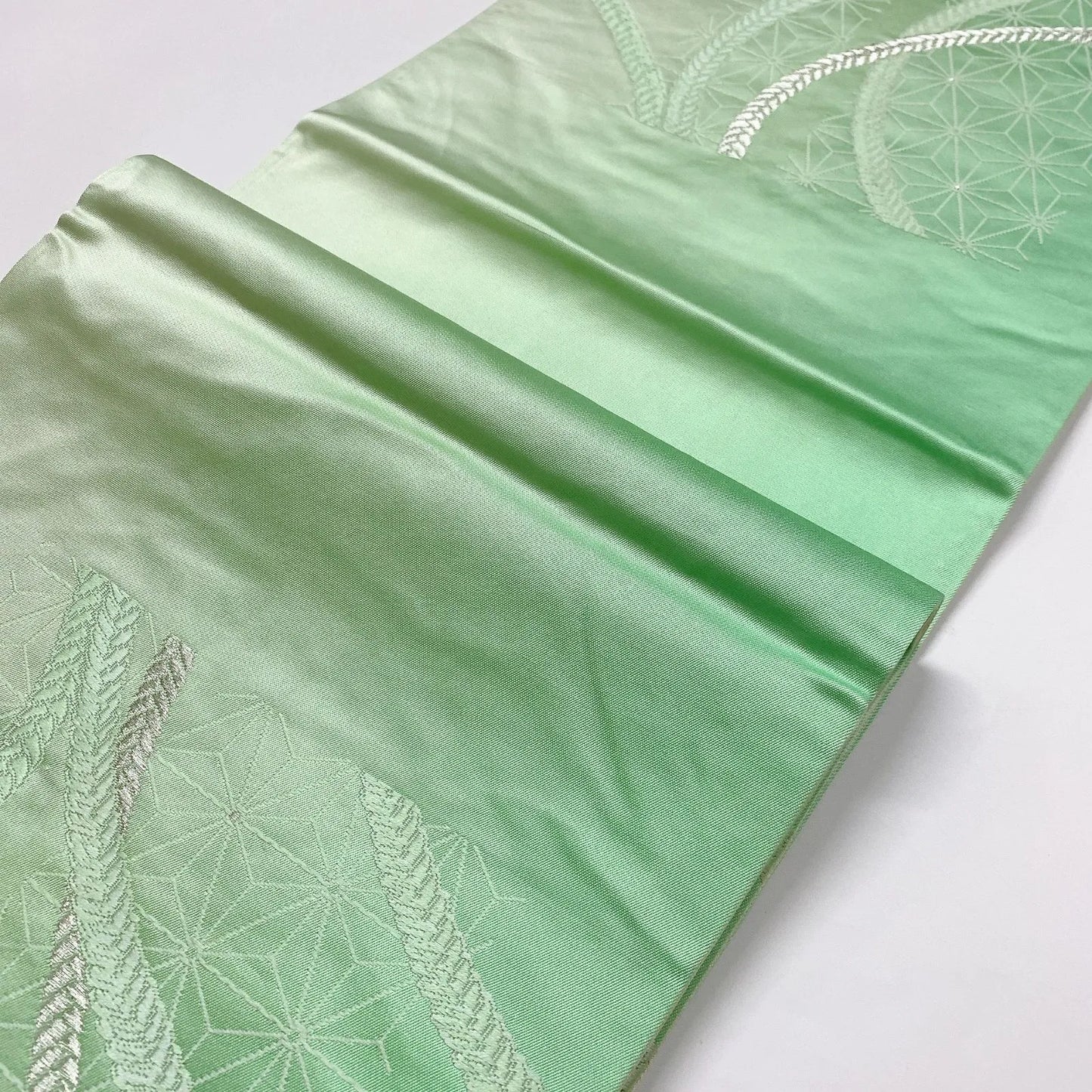 6913# Japanese Vintage Fukuro Obi Belt Kimono Fabric Silk Traditional