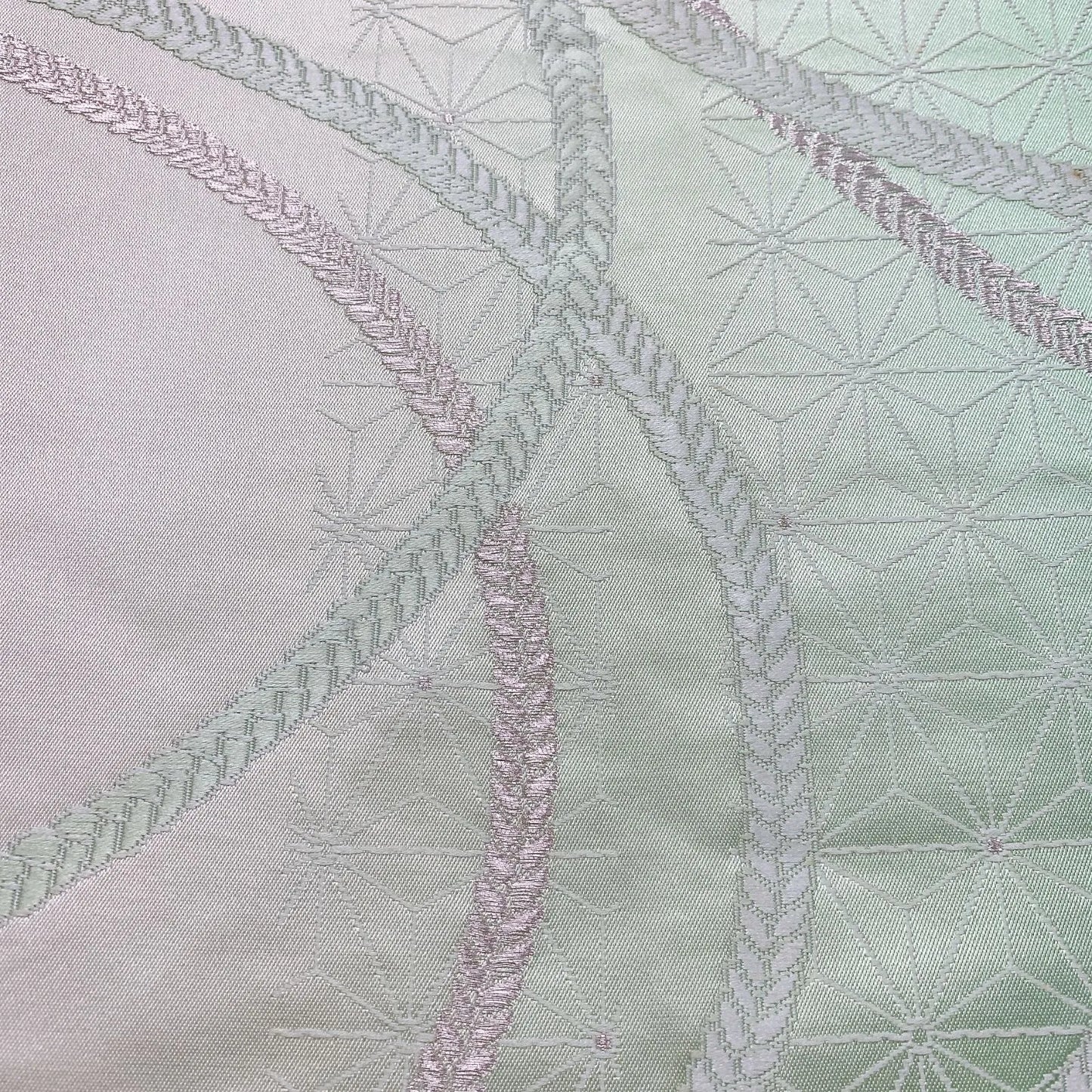 6913# Japanese Vintage Fukuro Obi Belt Kimono Fabric Silk Traditional