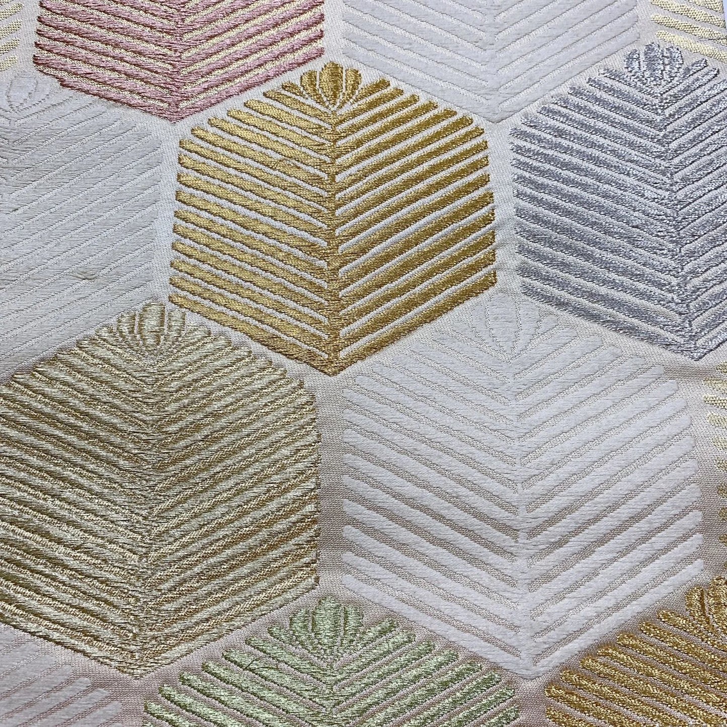 6915# Japanese Vintage Fukuro Obi Belt Kimono Fabric Silk Traditional