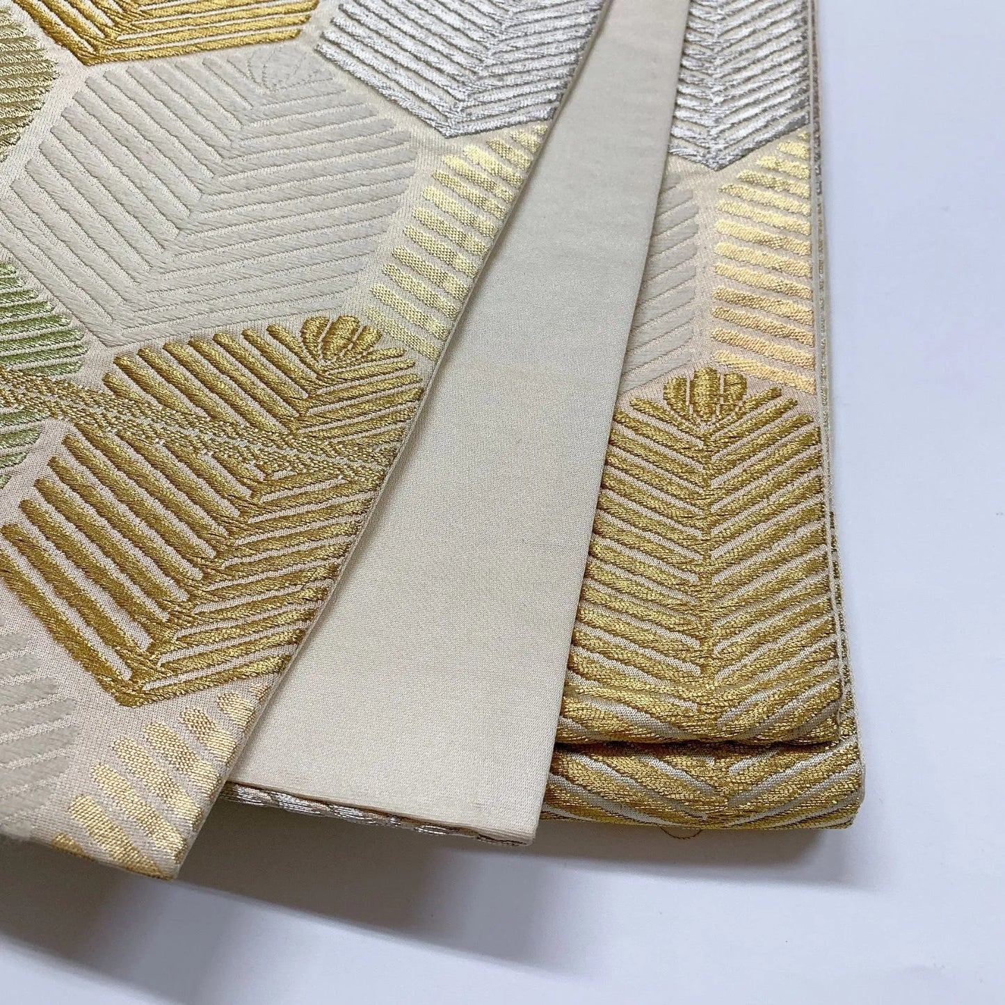 6915# Japanese Vintage Fukuro Obi Belt Kimono Fabric Silk Traditional