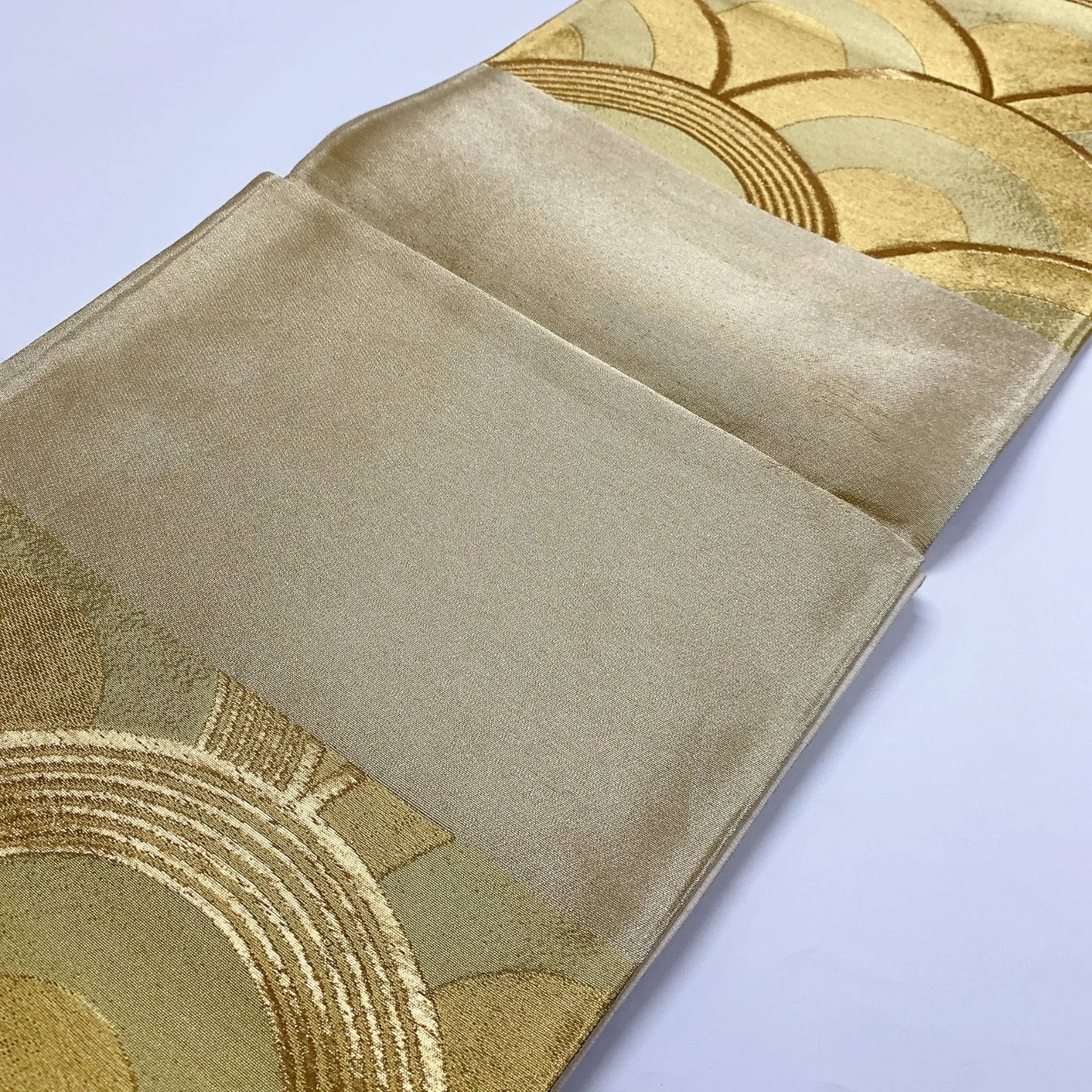 6917# Japanese Vintage Fukuro Obi Belt Kimono Fabric Silk Traditional Untailored