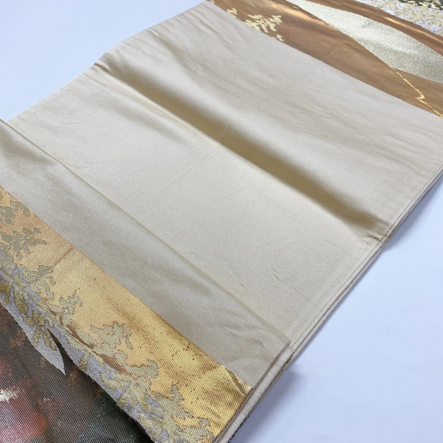 6919# Japanese Vintage Fukuro Obi Belt Kimono Fabric Silk Traditional