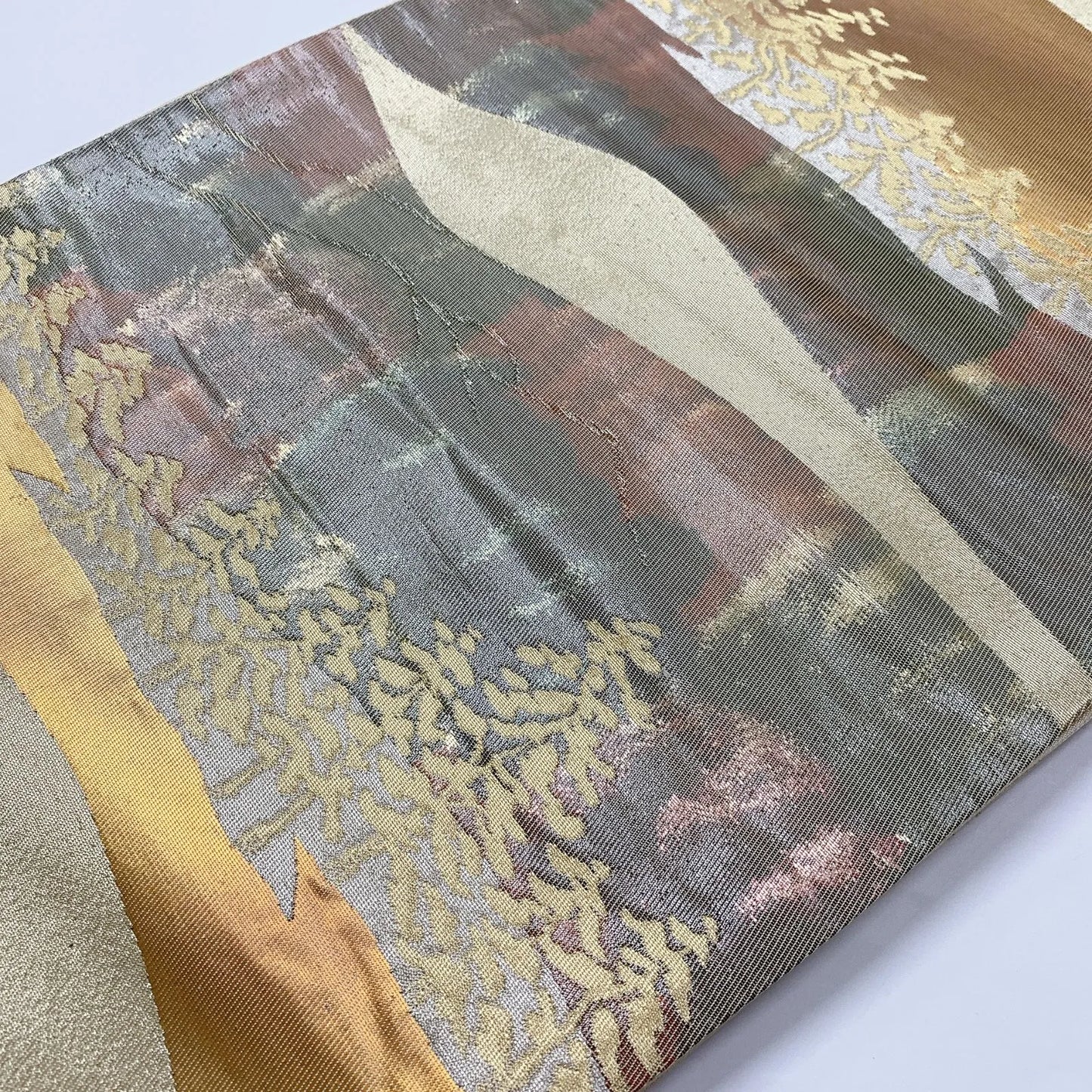 6919# Japanese Vintage Fukuro Obi Belt Kimono Fabric Silk Traditional