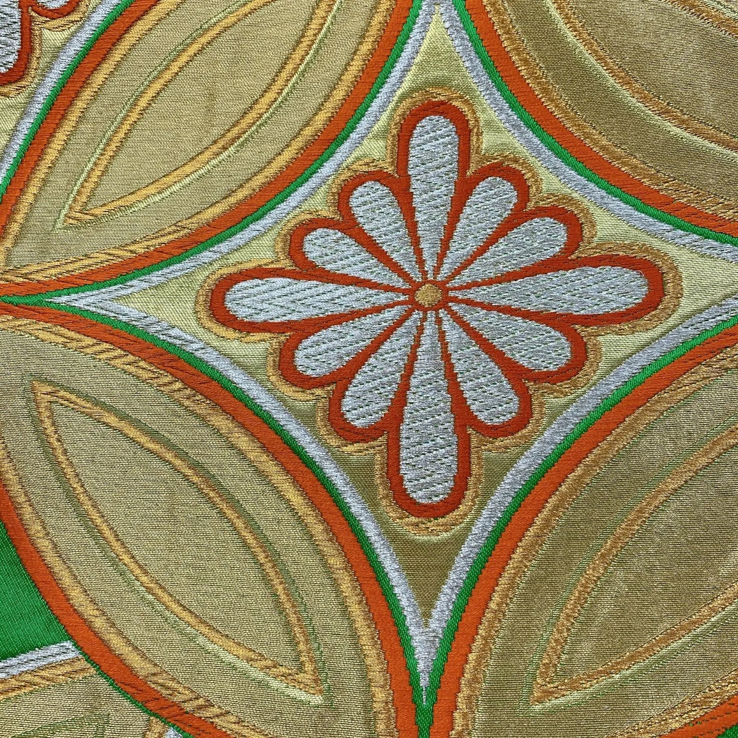 6920# Japanese Vintage Fukuro Obi Belt Kimono Fabric Silk Traditional