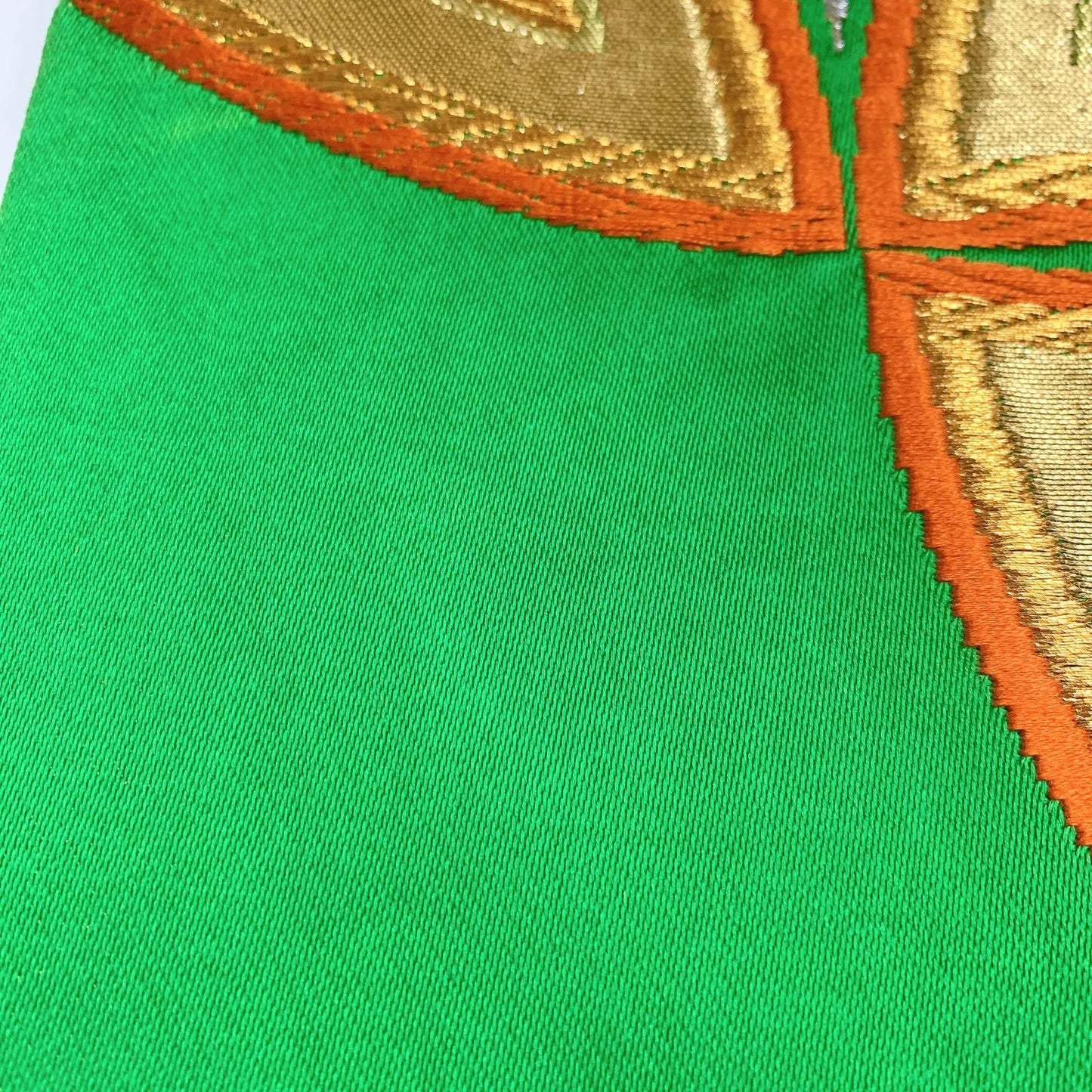 6920# Japanese Vintage Fukuro Obi Belt Kimono Fabric Silk Traditional