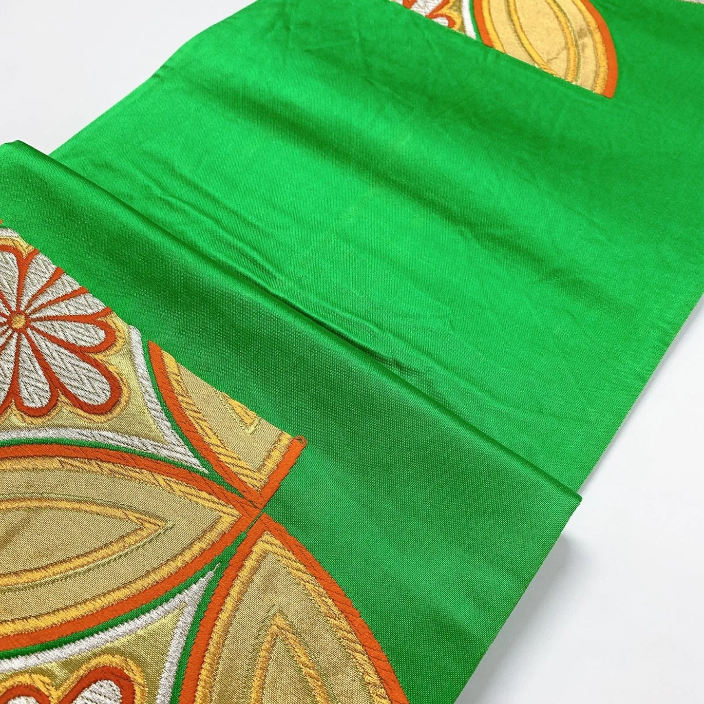 6920# Japanese Vintage Fukuro Obi Belt Kimono Fabric Silk Traditional