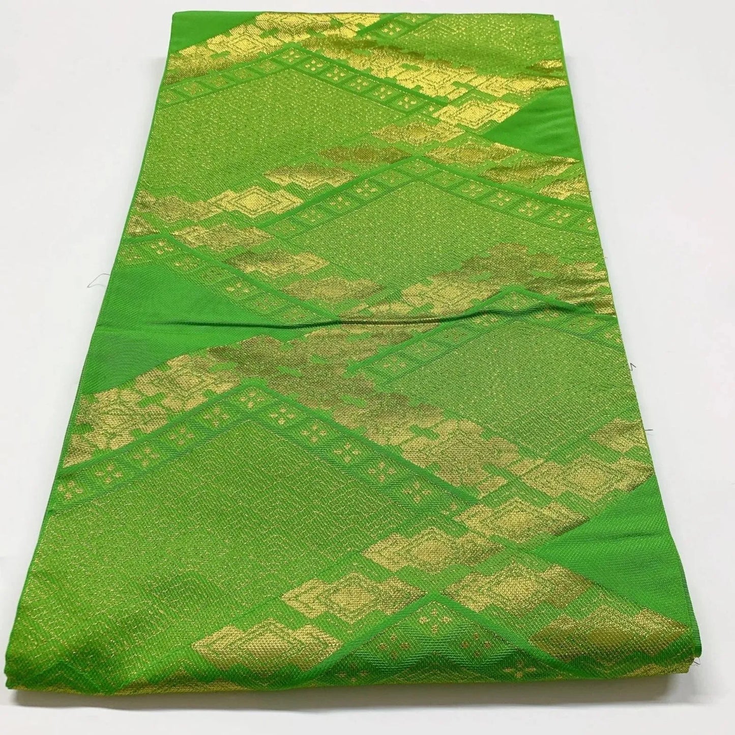 6909# Japanese Vintage Fukuro Obi Belt Kimono Fabric Silk Traditional Untailored