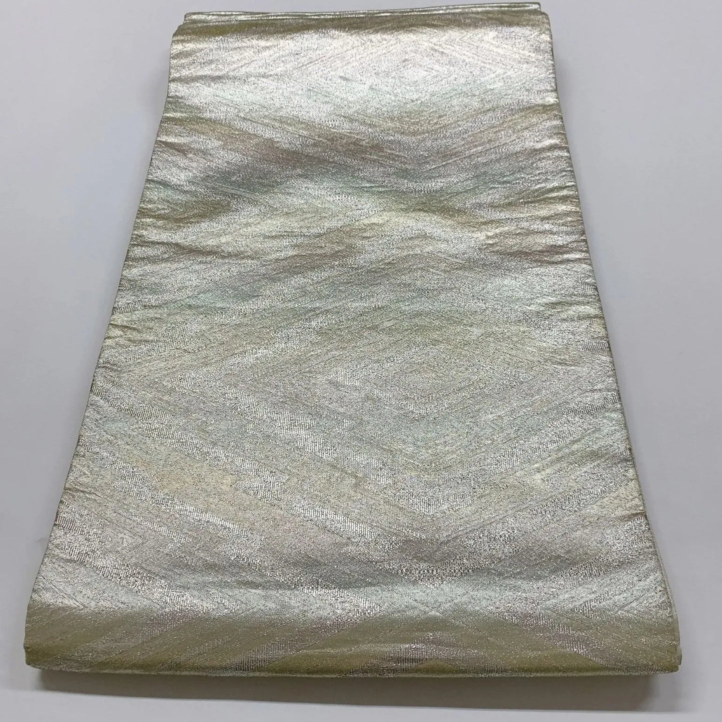 6912# Japanese Vintage Fukuro Obi Belt Kimono Fabric Silk All-over pattern　