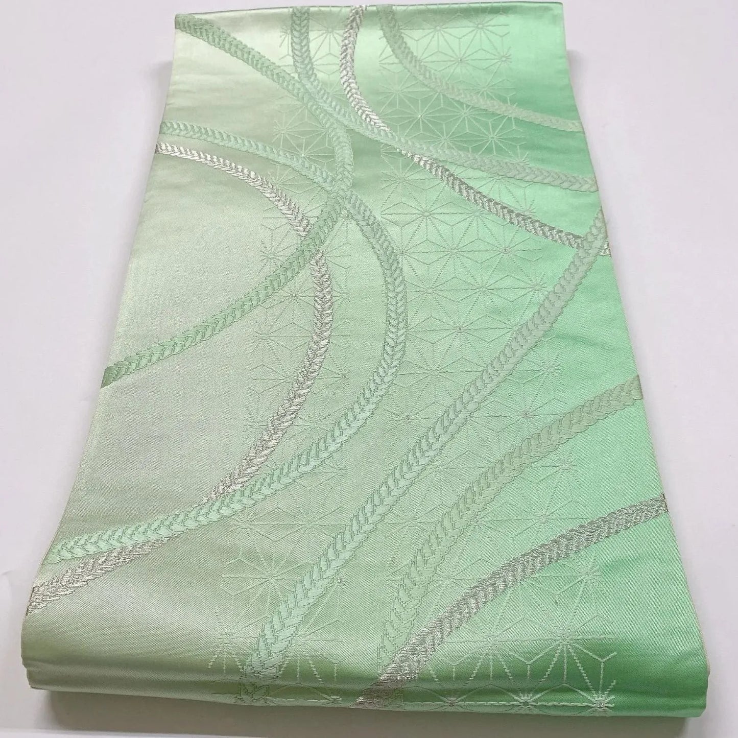 6913# Japanese Vintage Fukuro Obi Belt Kimono Fabric Silk Traditional