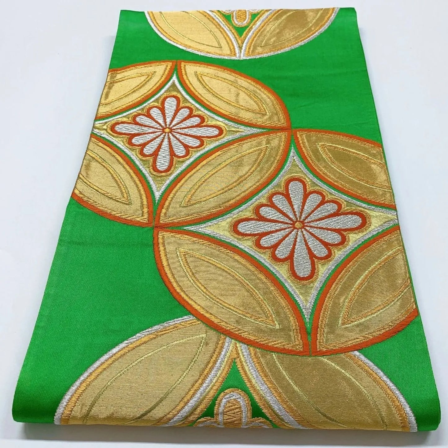 6920# Japanese Vintage Fukuro Obi Belt Kimono Fabric Silk Traditional