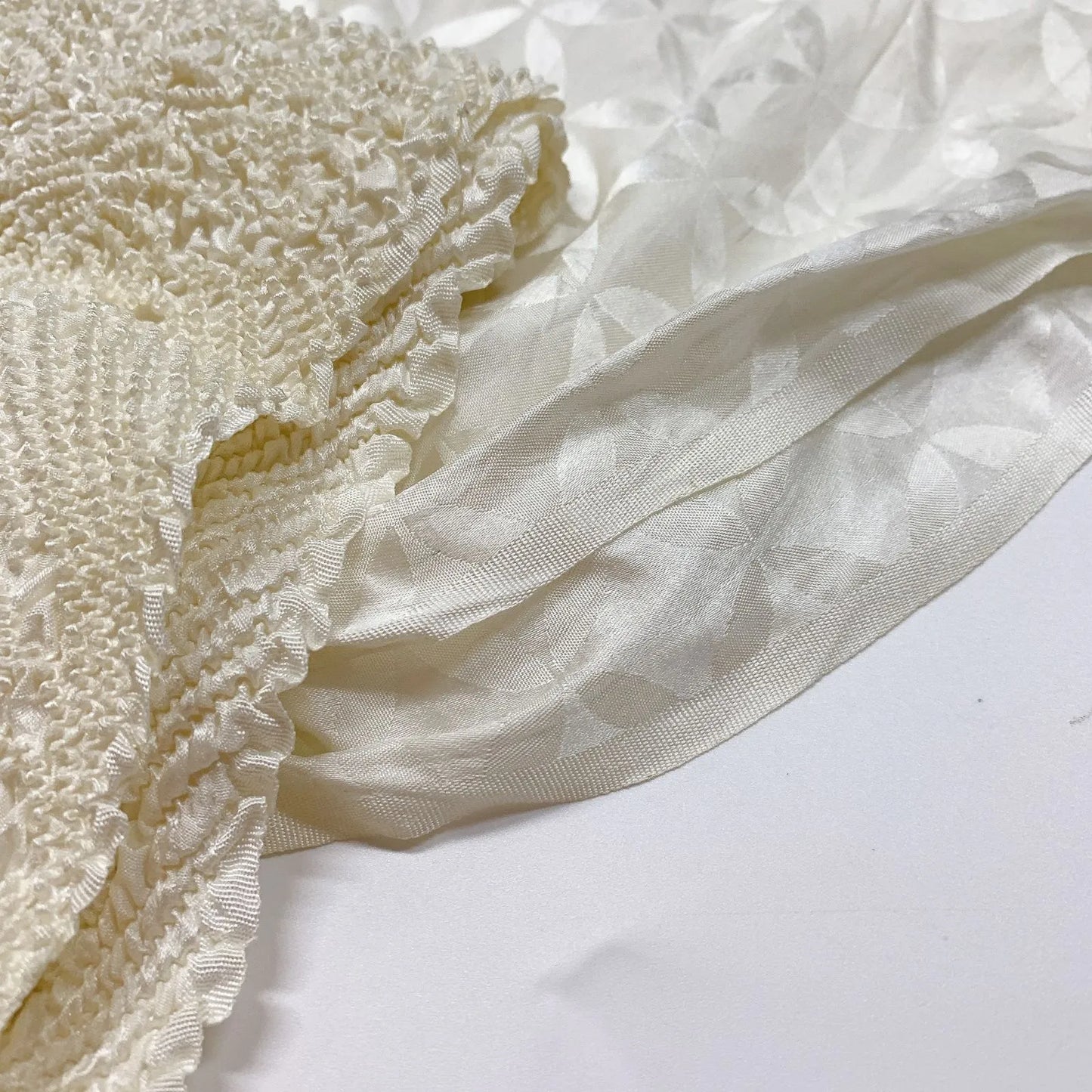 6922# Japanese Kimono Accessory Obiage and Obijime 2-piece Set Silk Shibori