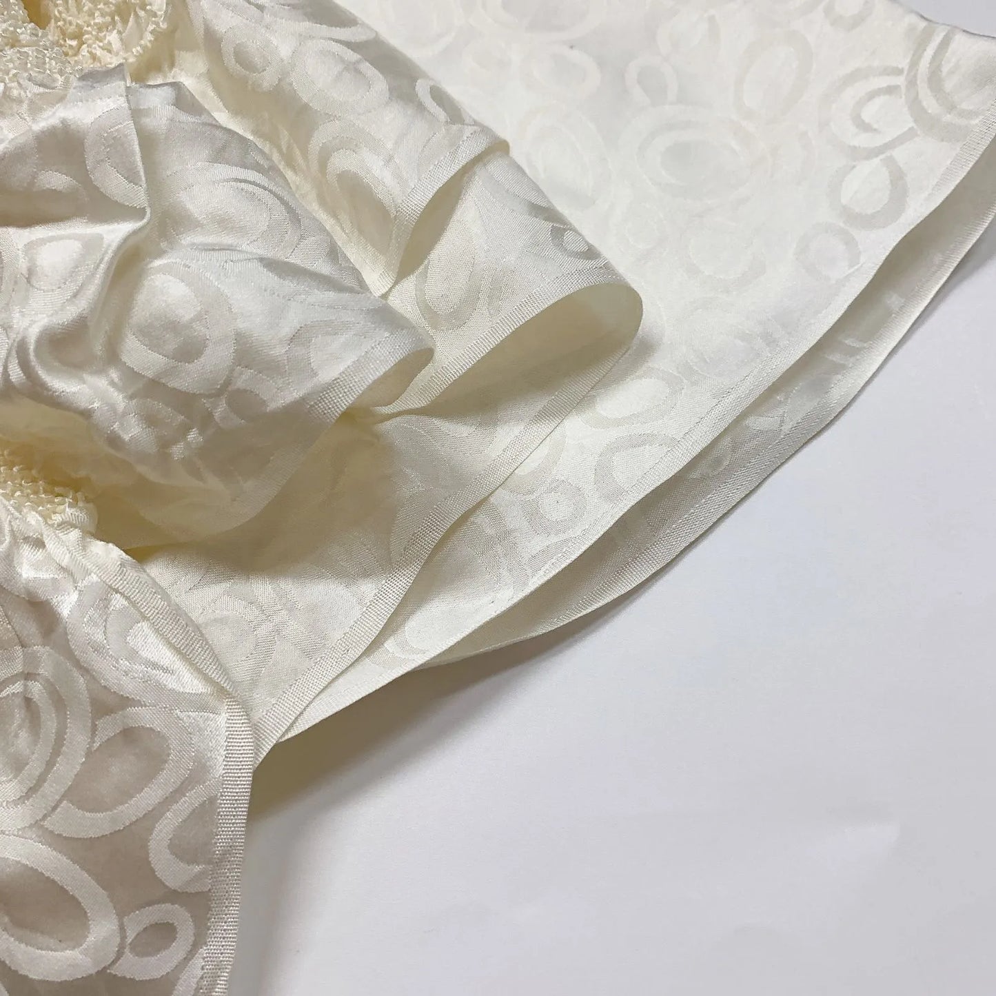 6925# Japanese Kimono Accessory Obiage and Obijime 2-piece Set Silk Shibori