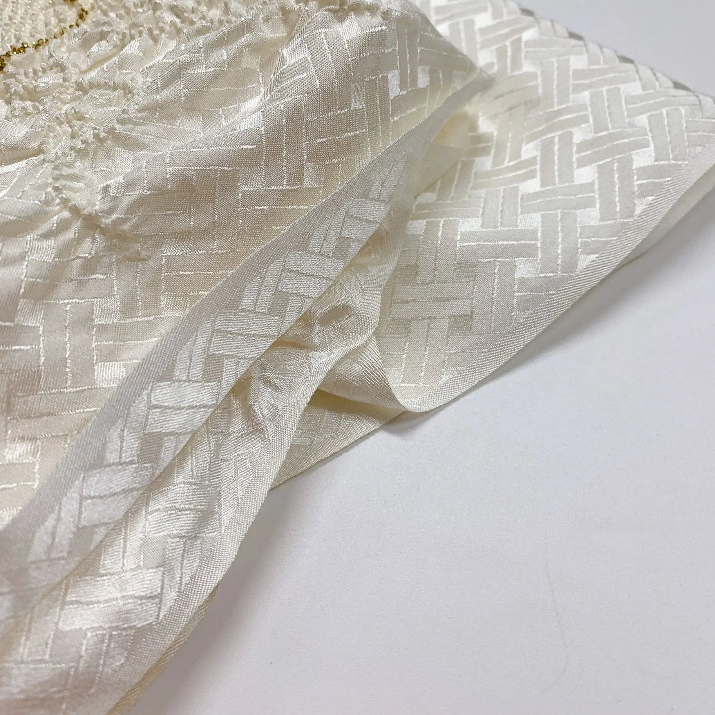 6926# Japanese Kimono Accessory Obiage and Obijime 2-piece Set Silk Shibori