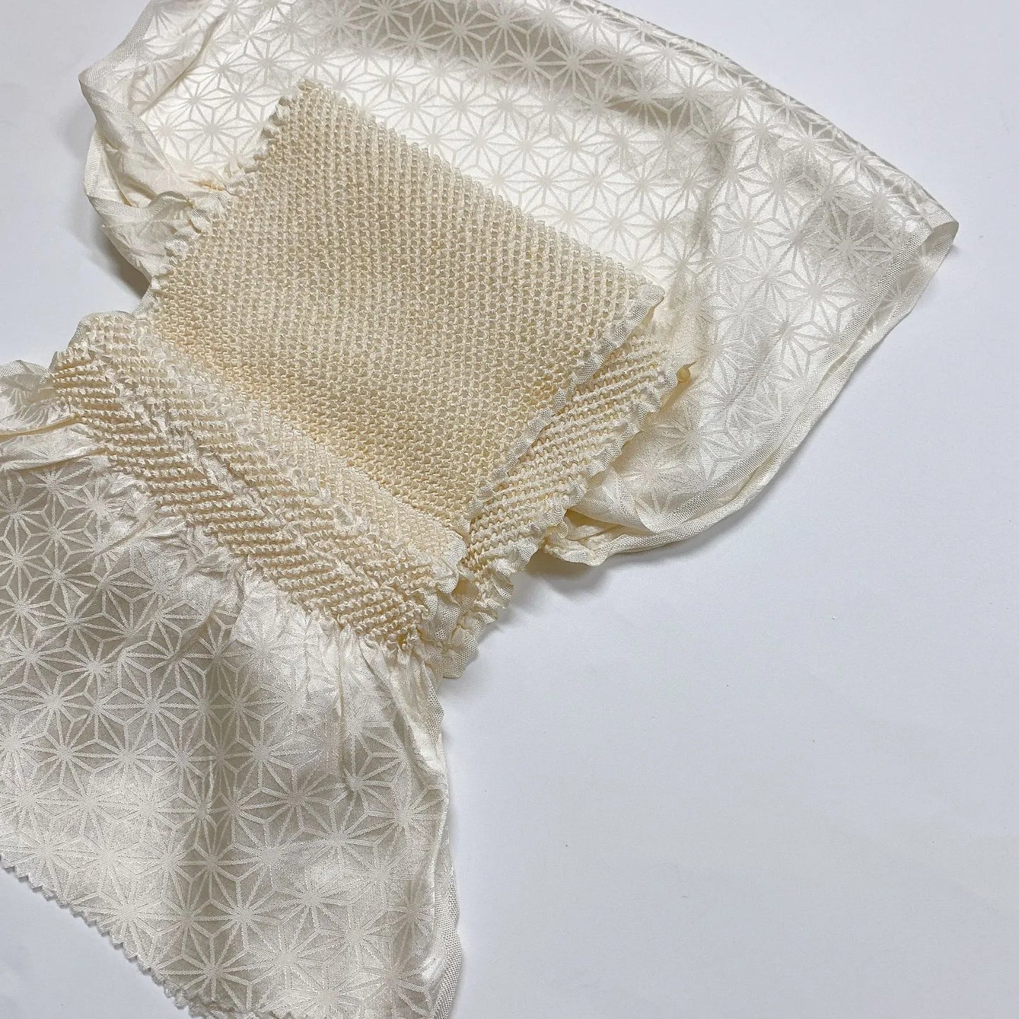 6930# Japanese Kimono Accessory Obiage and Obijime 2-piece Set Silk Shibori