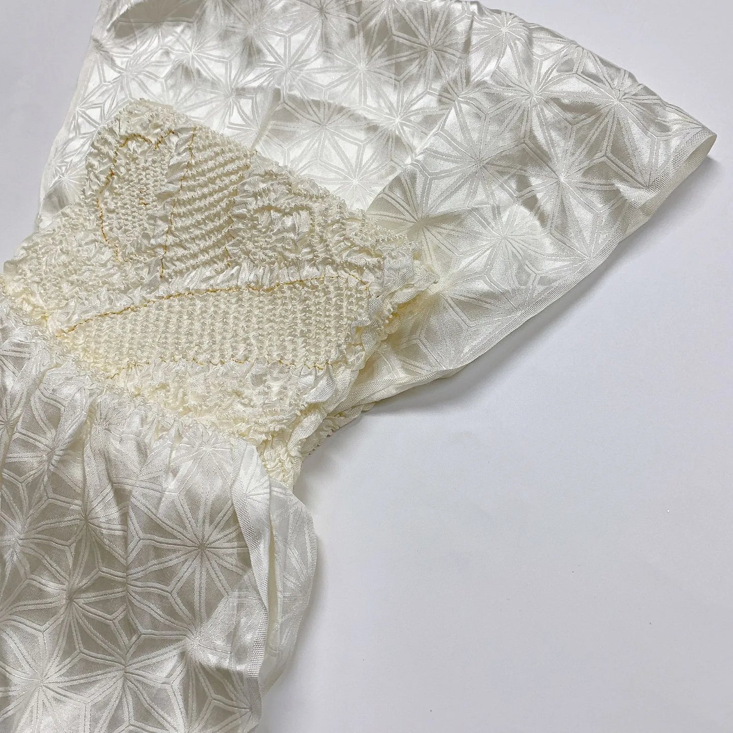 6931# Japanese Kimono Accessory Obiage and Obijime 2-piece Set Silk Shibori