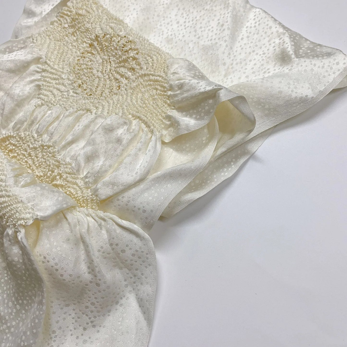 6932# Japanese Kimono Accessory Obiage and Obijime 2-piece Set Silk Shibori