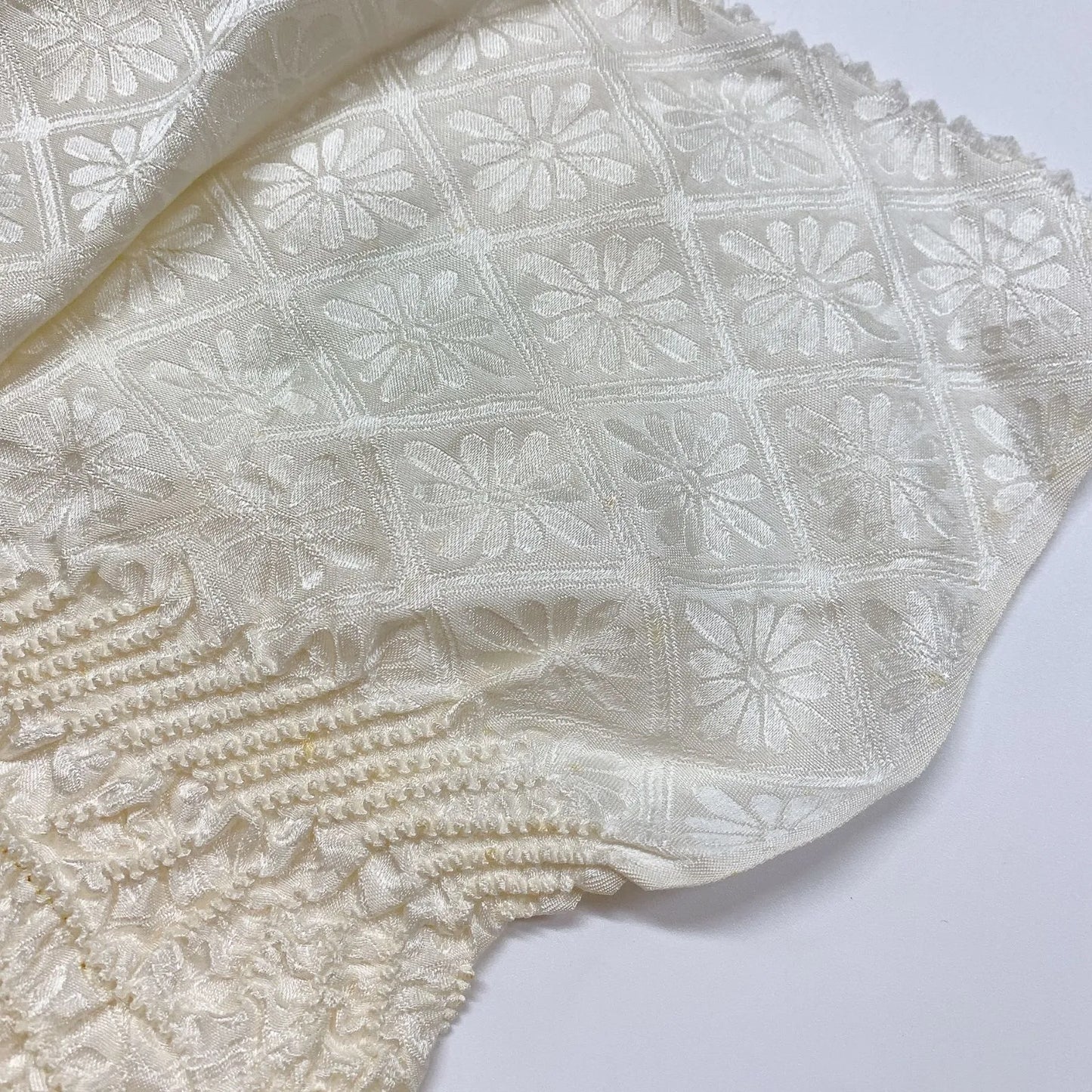 6935# Japanese Kimono Accessory Obiage and Obijime 2-piece Set Silk Shibori