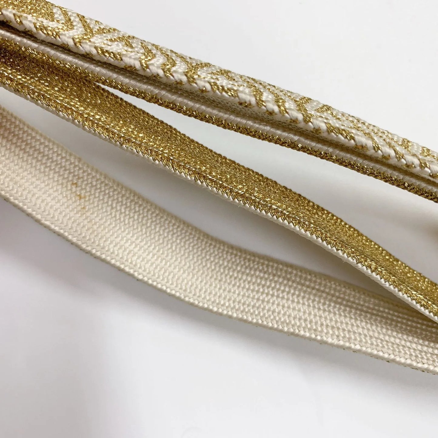 6936# Japanese Kimono Accessory Obiage and Obijime 2-piece Set Silk Shibori