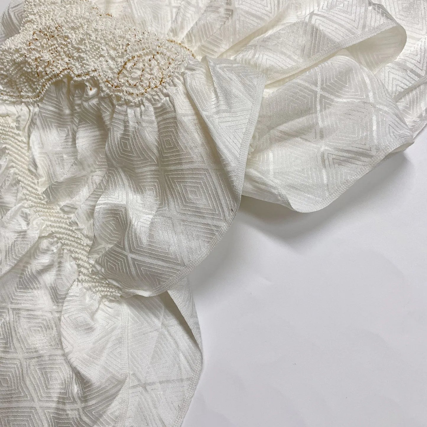 6942# Japanese Kimono Accessory Obiage and Obijime 2-piece Set Silk Shibori