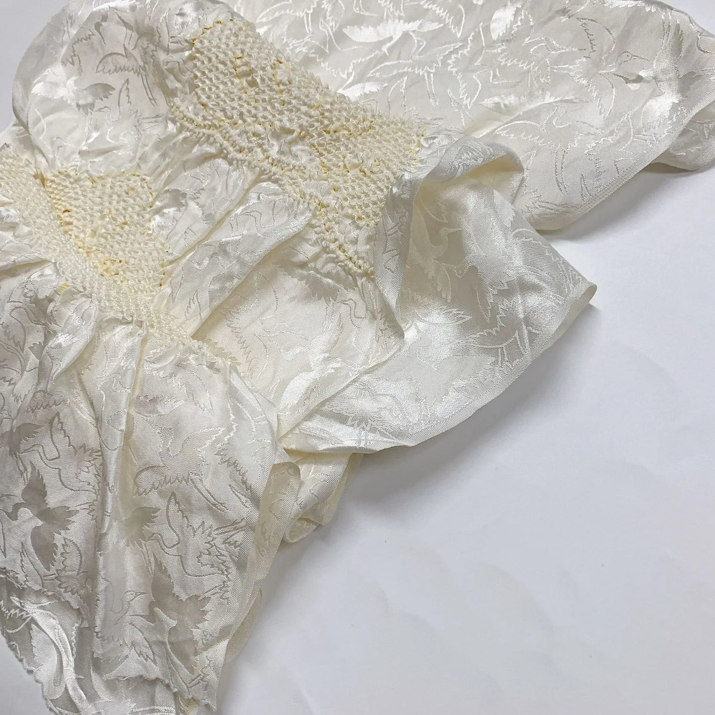 6943# Japanese Kimono Accessory Obiage and Obijime 2-piece Set Silk Shibori