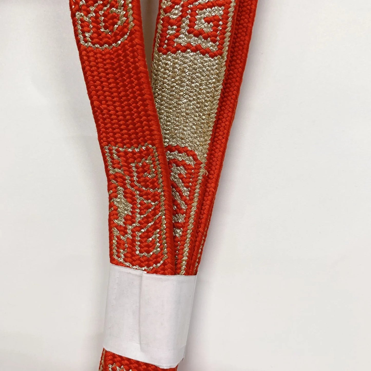 6948# Japanese Kimono Accessory Obiage and Obijime 2-piece Set Silk Shibori