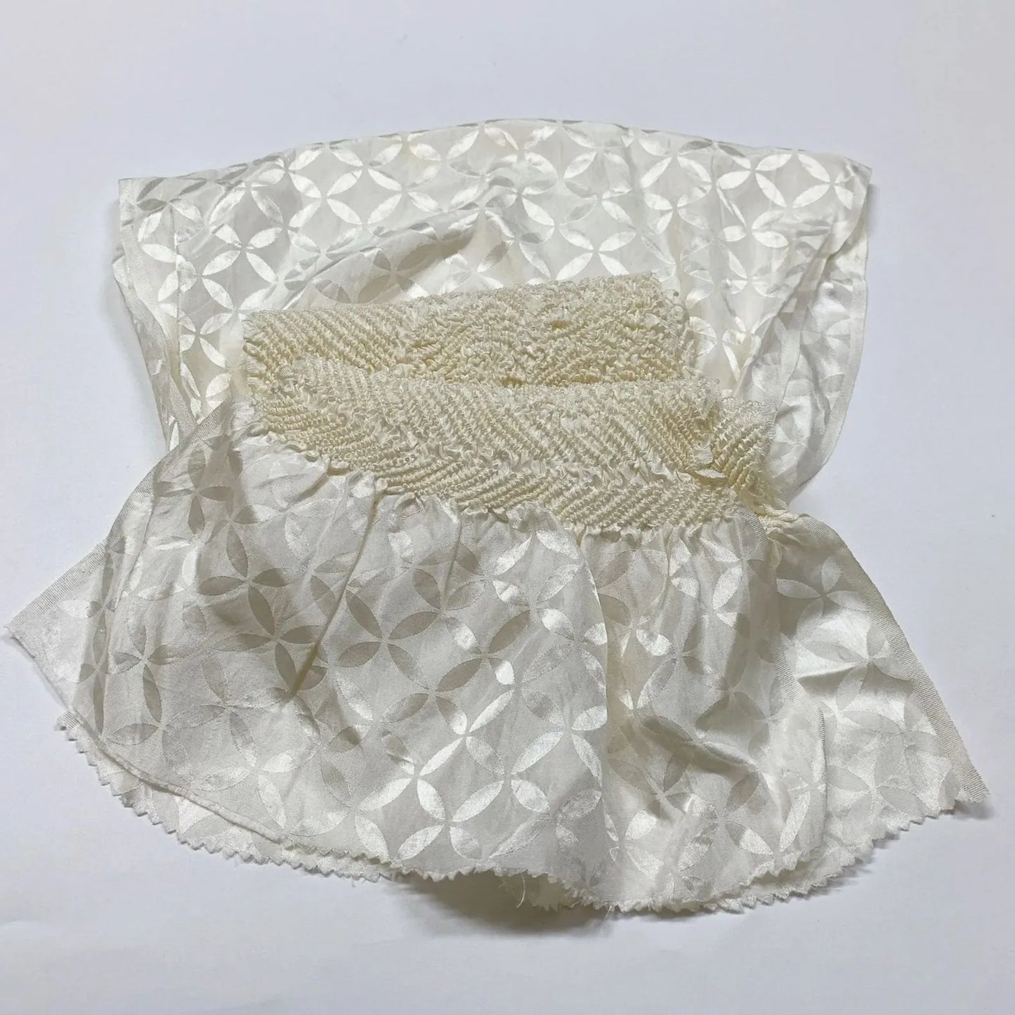 6922# Japanese Kimono Accessory Obiage and Obijime 2-piece Set Silk Shibori