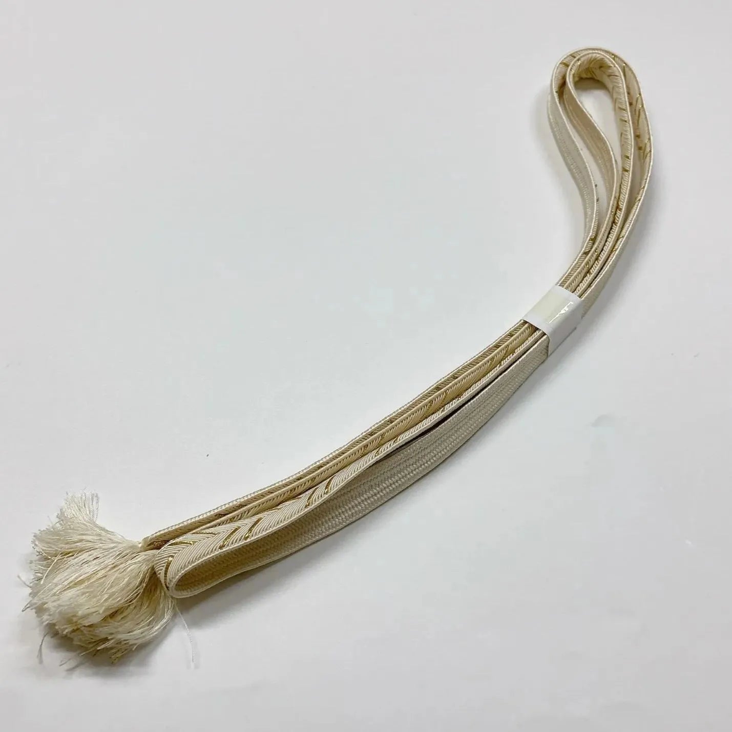 6922# Japanese Kimono Accessory Obiage and Obijime 2-piece Set Silk Shibori