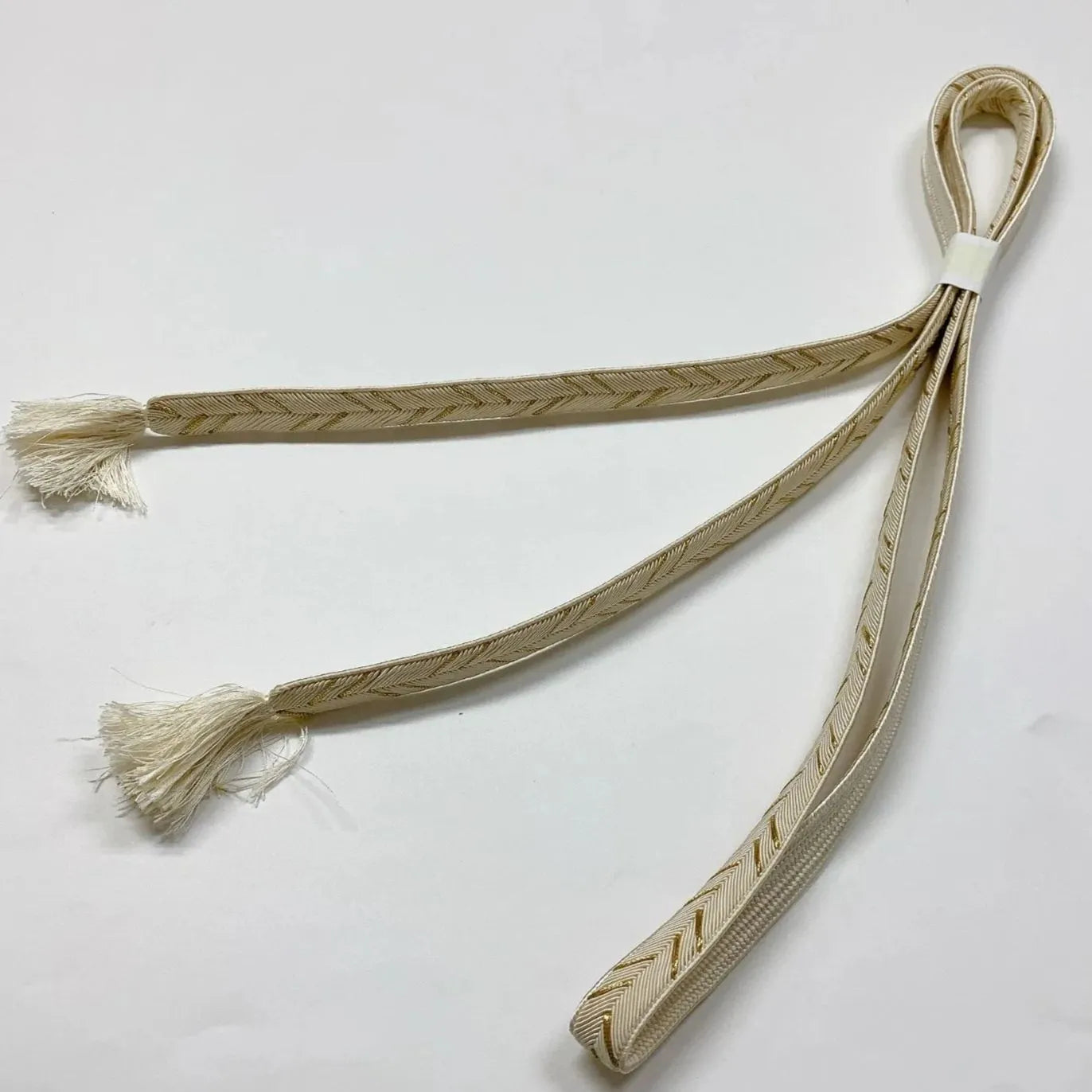 6922# Japanese Kimono Accessory Obiage and Obijime 2-piece Set Silk Shibori