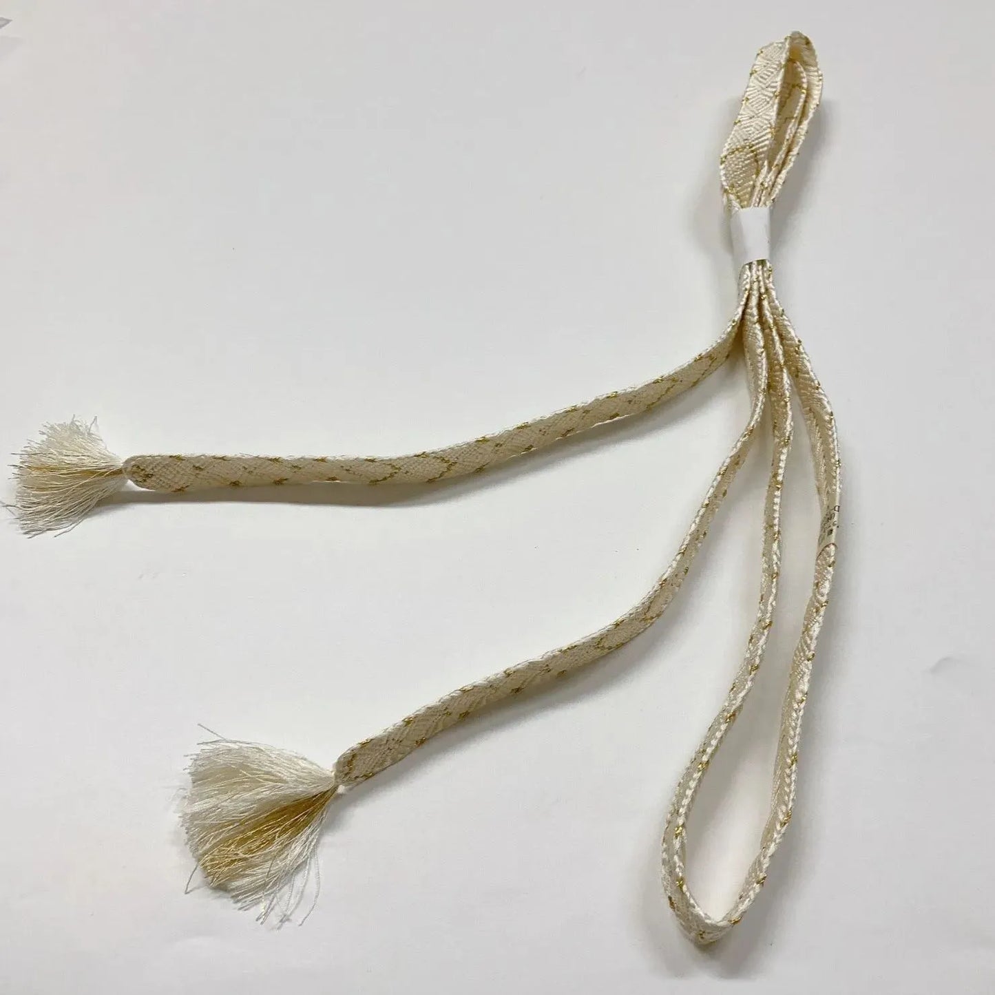 6923# Japanese Kimono Accessory Obiage and Obijime 2-piece Set Silk Shibori