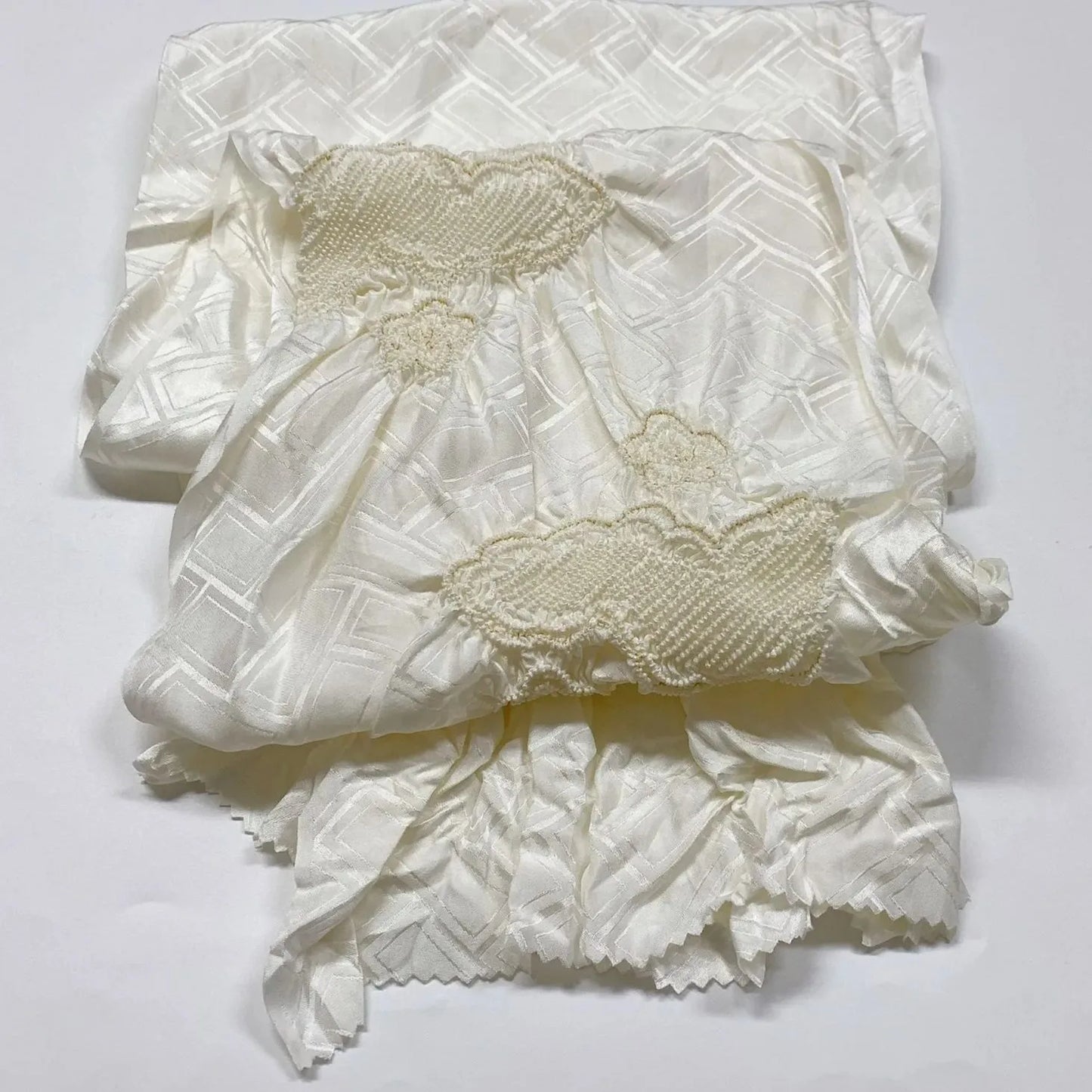 6924# Japanese Kimono Accessory Obiage and Obijime 2-piece Set Silk Shibori