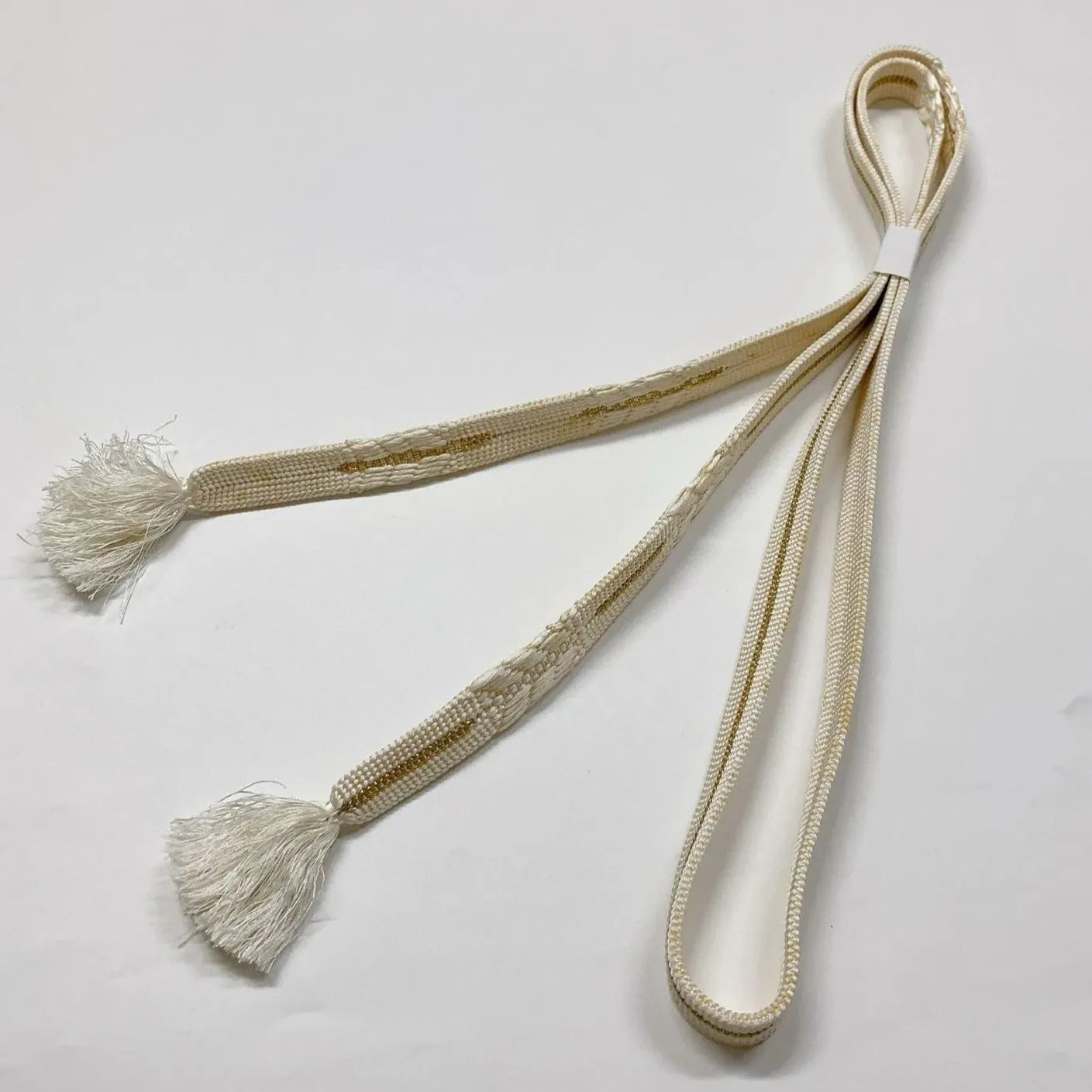 6925# Japanese Kimono Accessory Obiage and Obijime 2-piece Set Silk Shibori