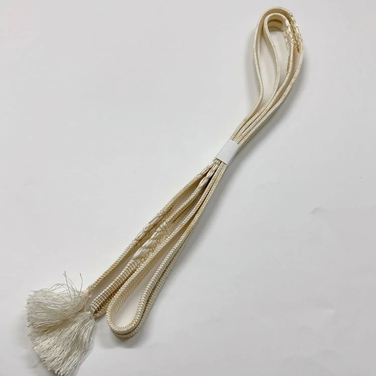 6925# Japanese Kimono Accessory Obiage and Obijime 2-piece Set Silk Shibori