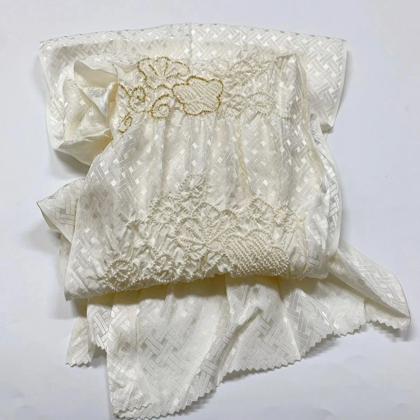 6926# Japanese Kimono Accessory Obiage and Obijime 2-piece Set Silk Shibori