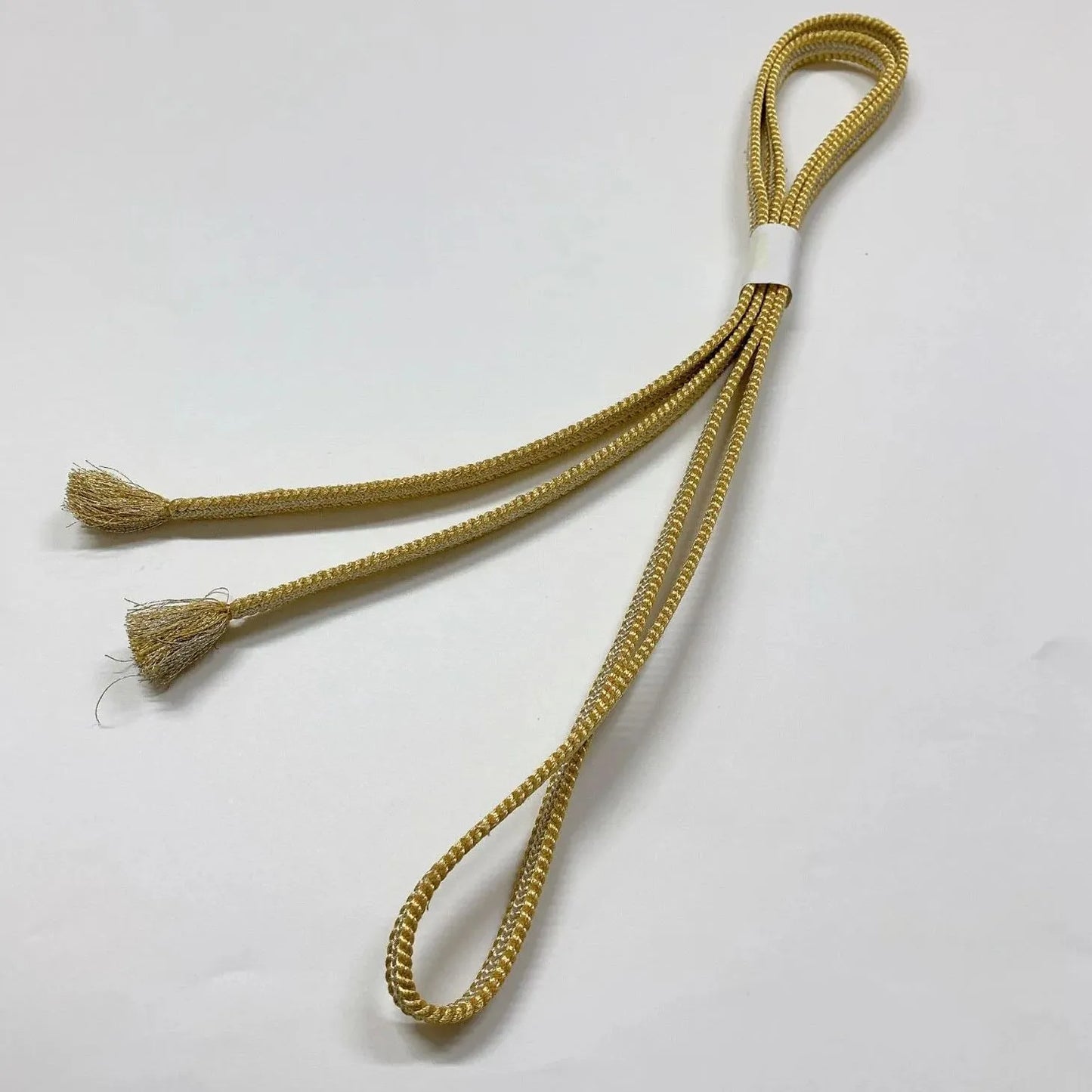 6928# Japanese Kimono Accessory Obiage and Obijime 2-piece Set Silk Shibori