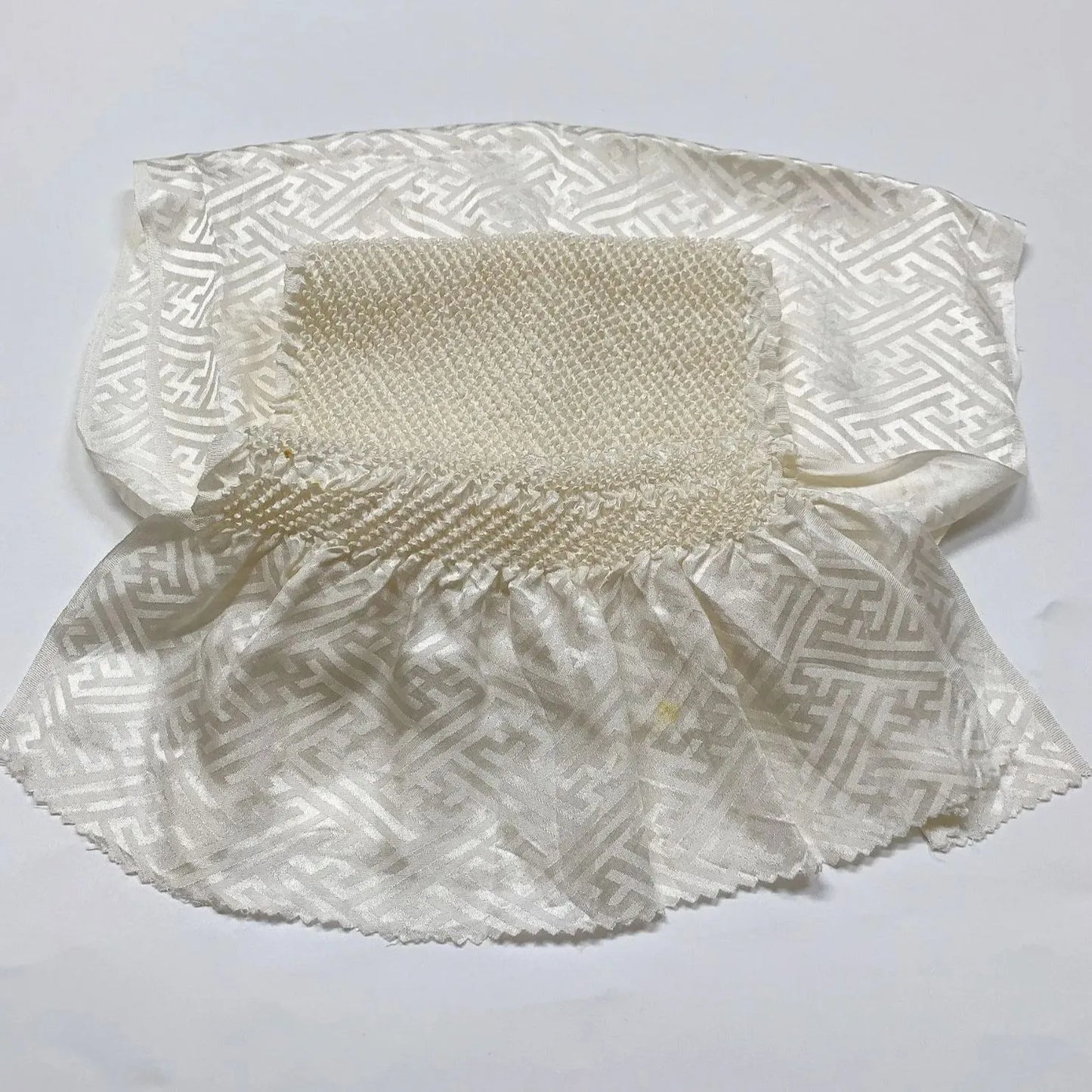 6929# Japanese Kimono Accessory Obiage and Obijime 2-piece Set Silk Shibori